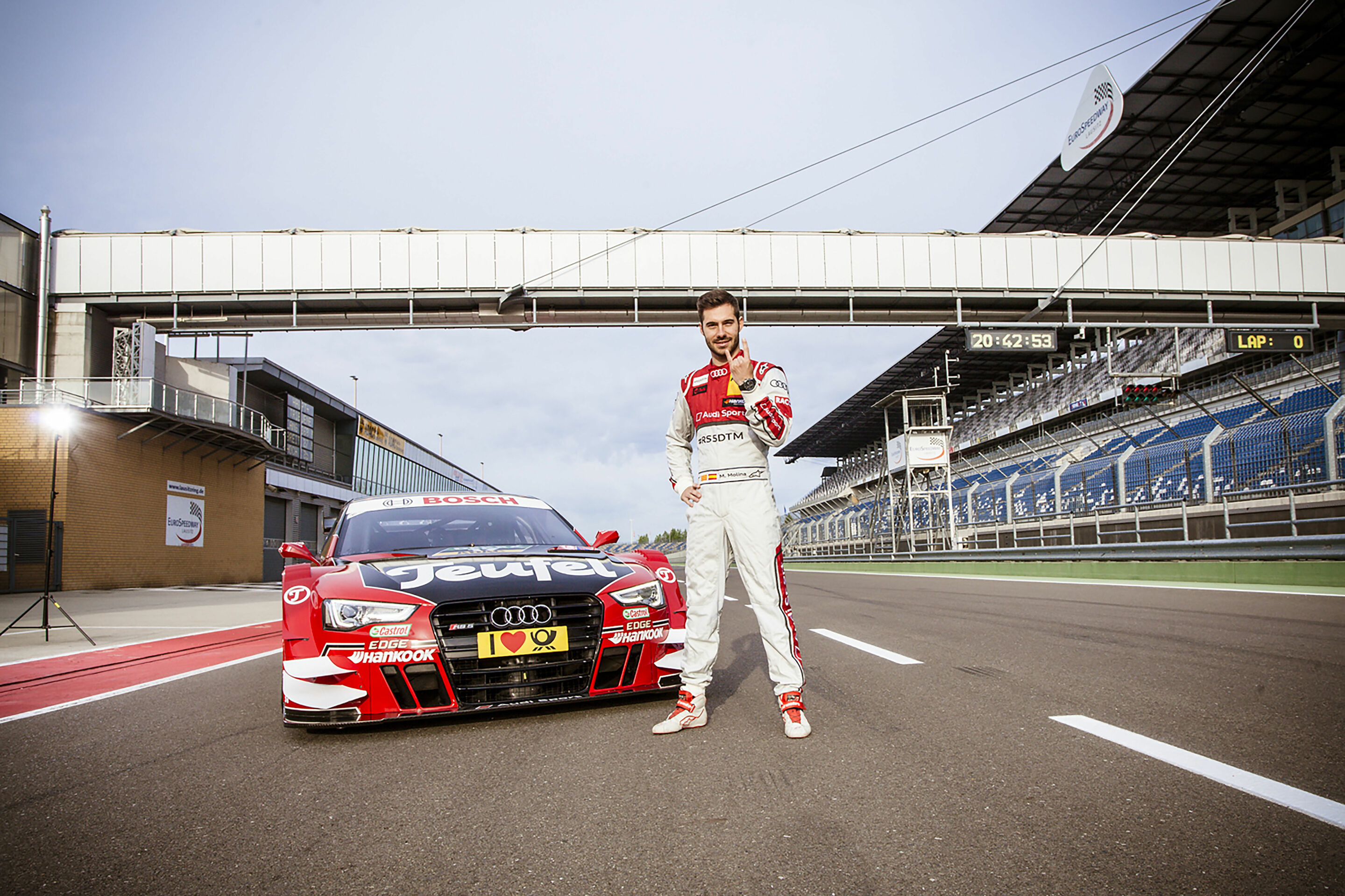 DTM 2015 Various - Miguel Molina, Teufel Audi RS 5 DTM, Production of a commercial for Teufel