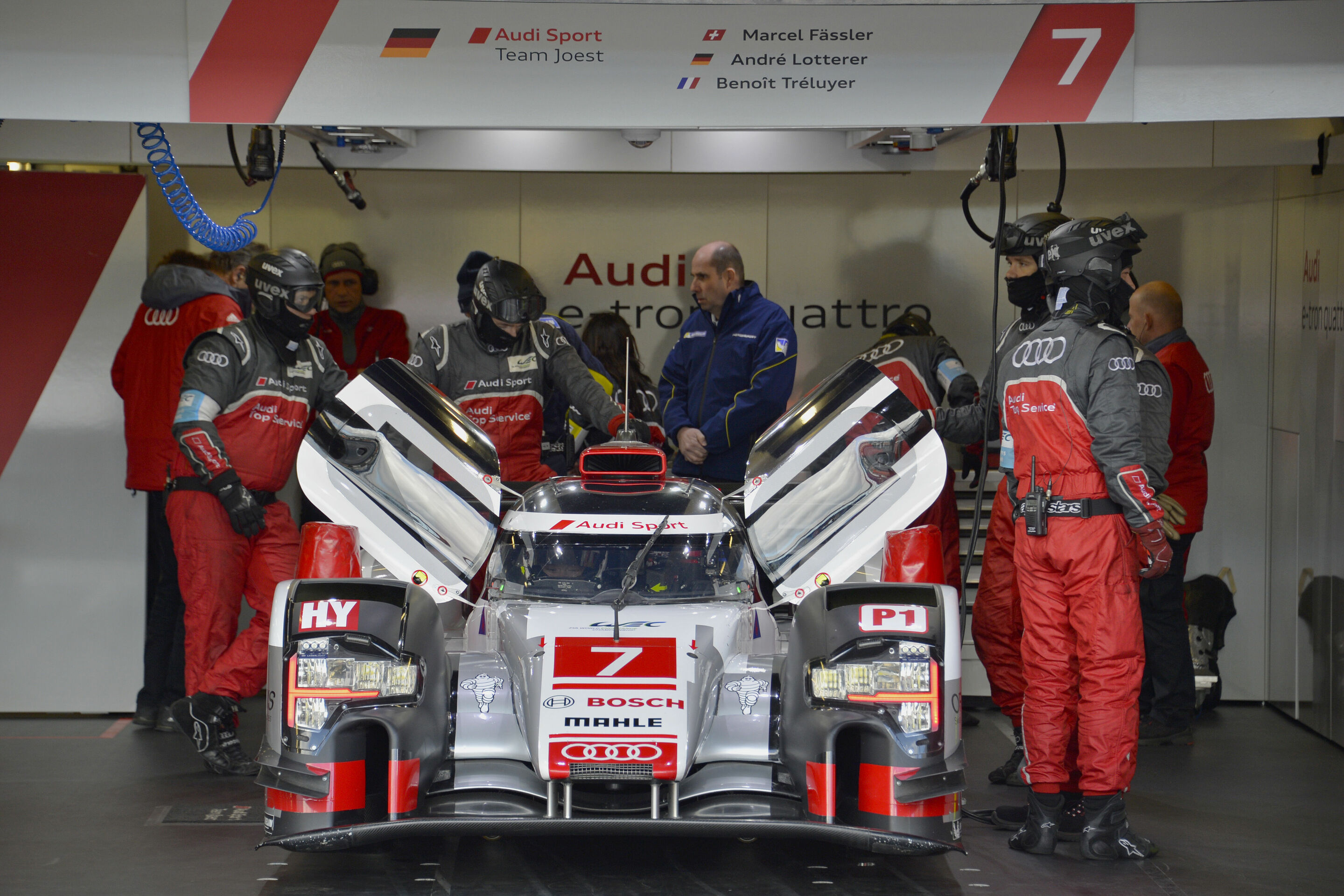 WEC Silverstone 2015 - Audi R18 e-tron quattro #7 (Audi Sport Team Joest), Marcel Fässler, André Lotterer, Benoît Tréluyer