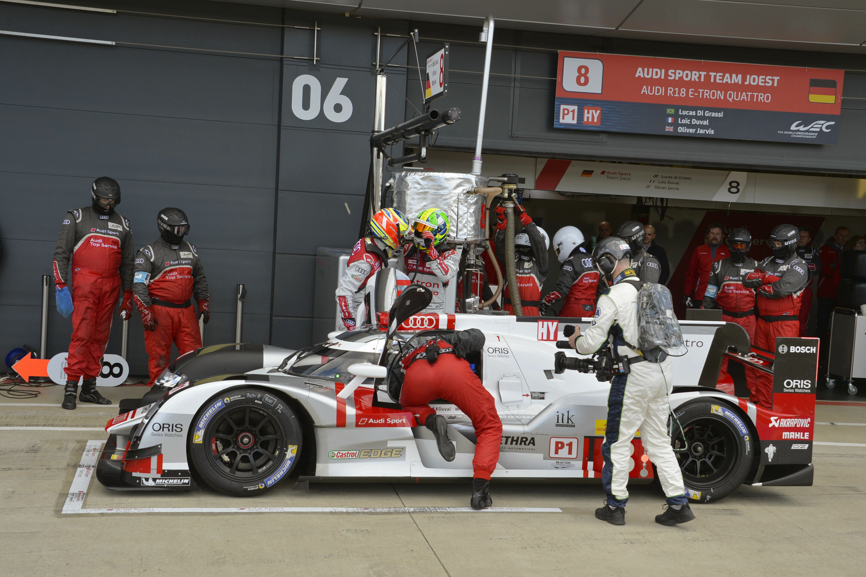 WEC Silverstone 2015 - Audi R18 e-tron quattro #8 (Audi Sport Team Joest), Lucas di Grassi, Loïc Duval, Oliver Jarvis