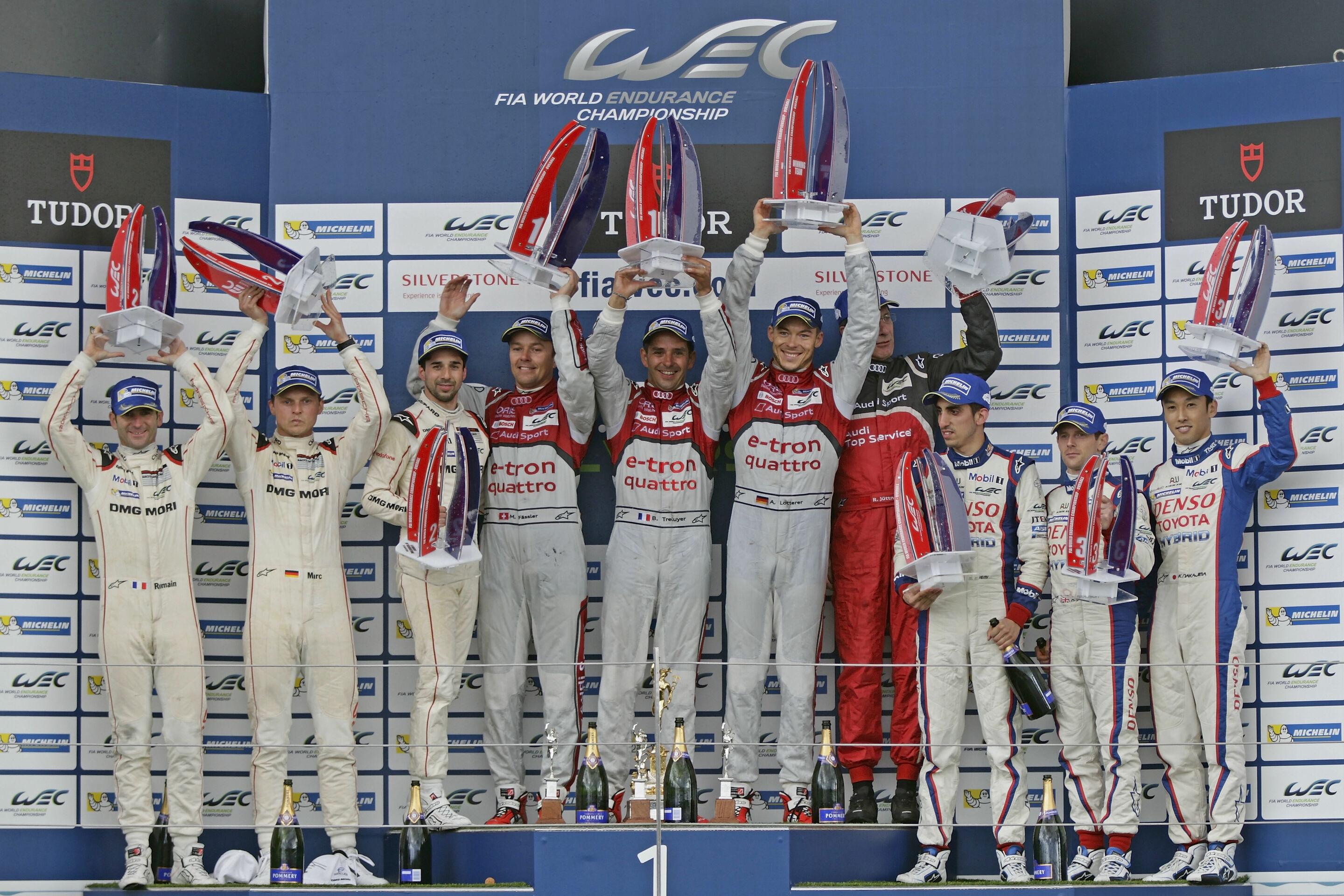 WEC Silverstone 2015 - Podium in Silverstone