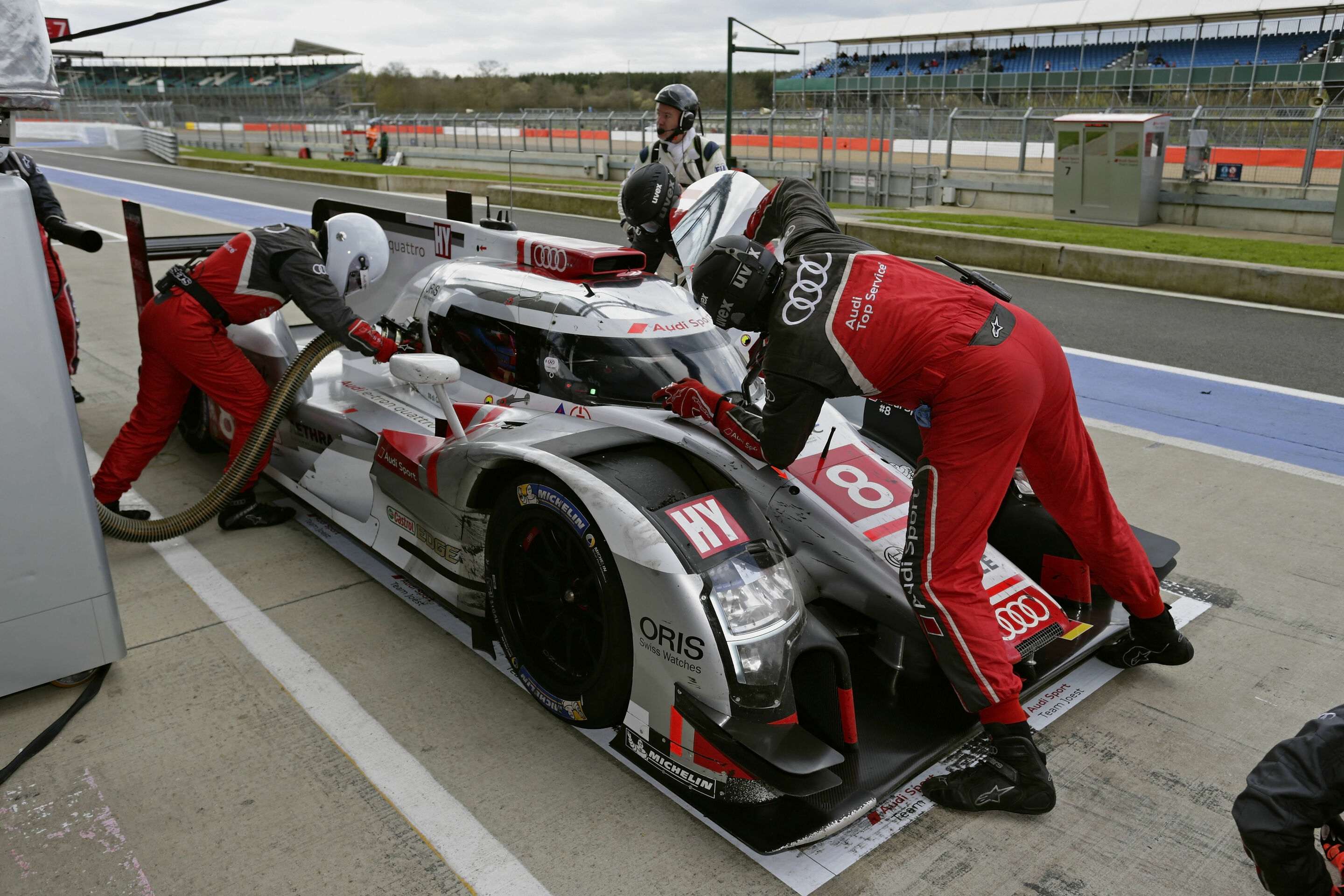 WEC Silverstone 2015 - Audi R18 e-tron quattro #8 (Audi Sport Team Joest), Lucas di Grassi, Loïc Duval, Oliver Jarvis