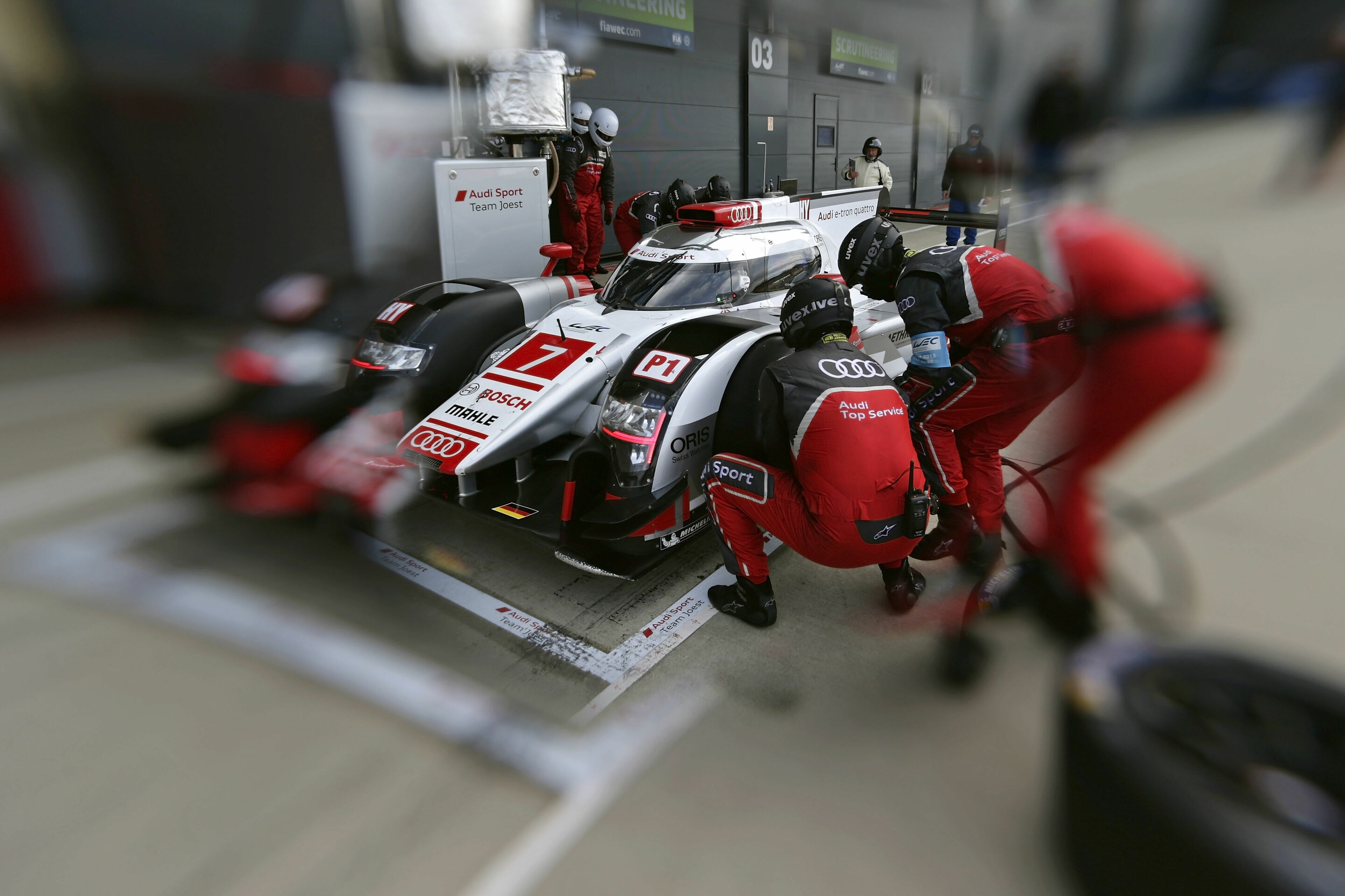 WEC Silverstone 2015 - Audi R18 e-tron quattro #7 (Audi Sport Team Joest), Marcel Fässler, André Lotterer, Benoît Tréluyer