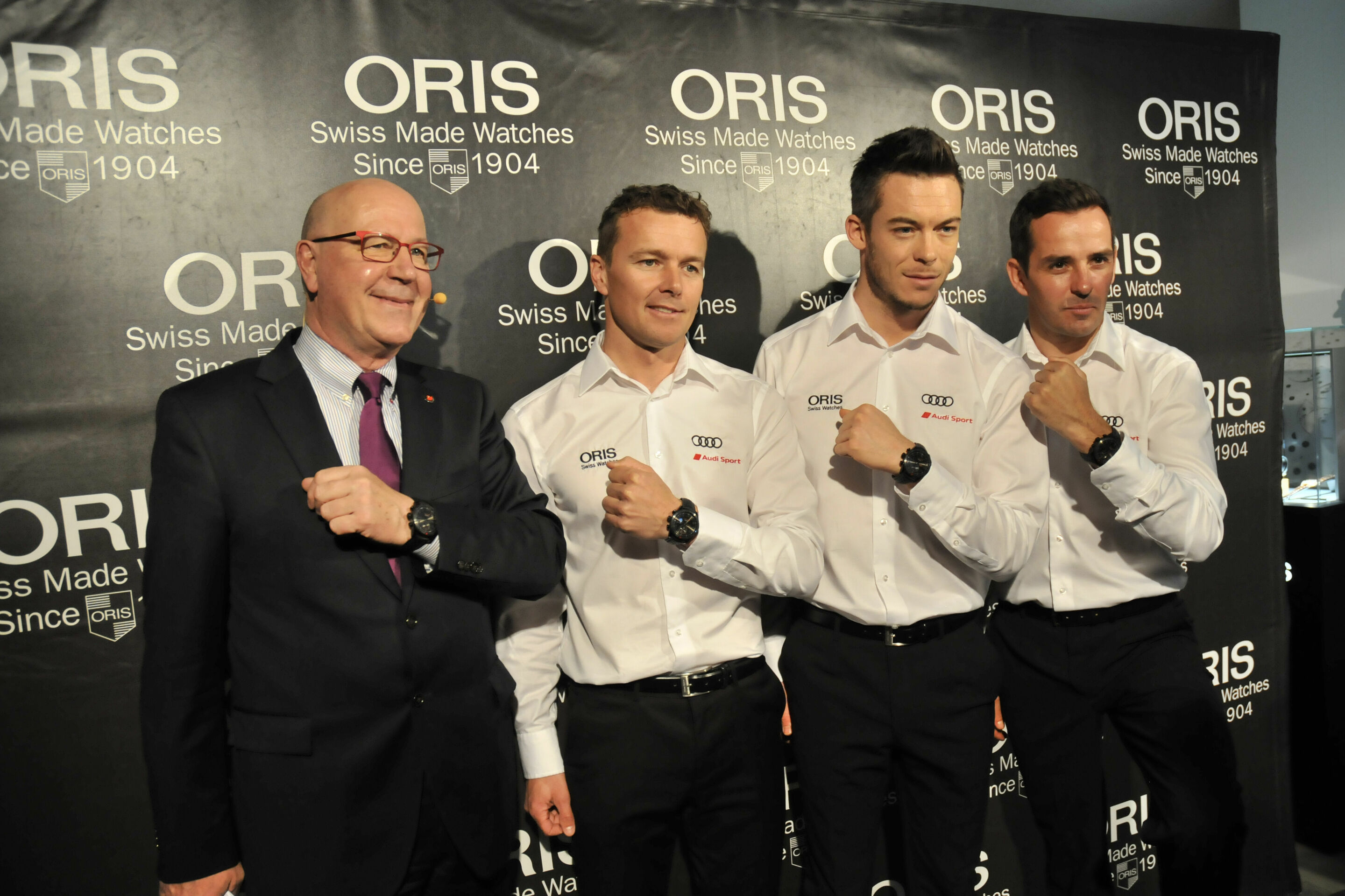 WEC 2015 Diverses - Ulrich W. Herzog, Marcel Fässler, André Lotterer, Benoît Tréluyer