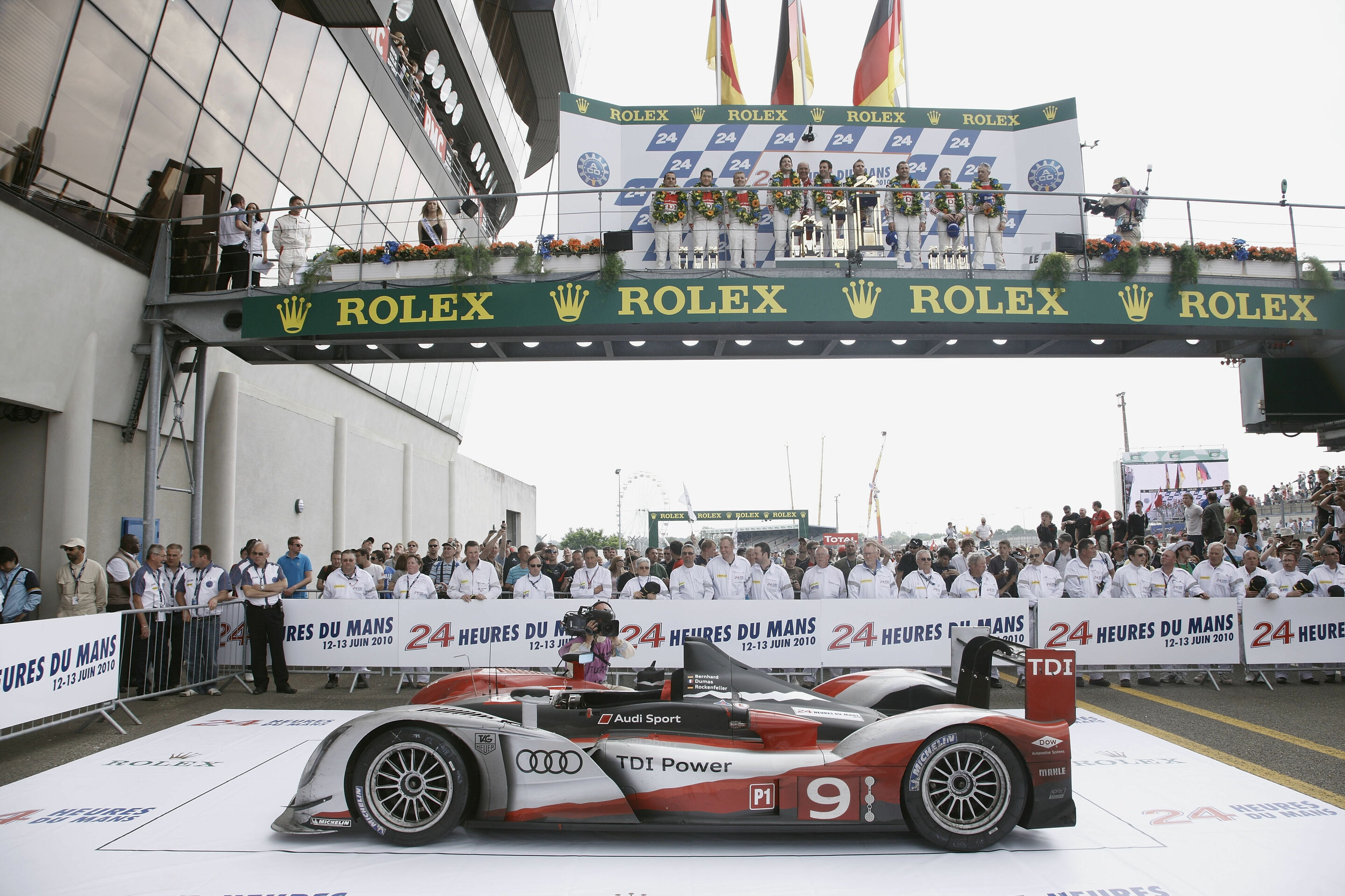 WEC 2015 Various - Audi celebrated a 1-2-3 victory at Le Mans in 2010