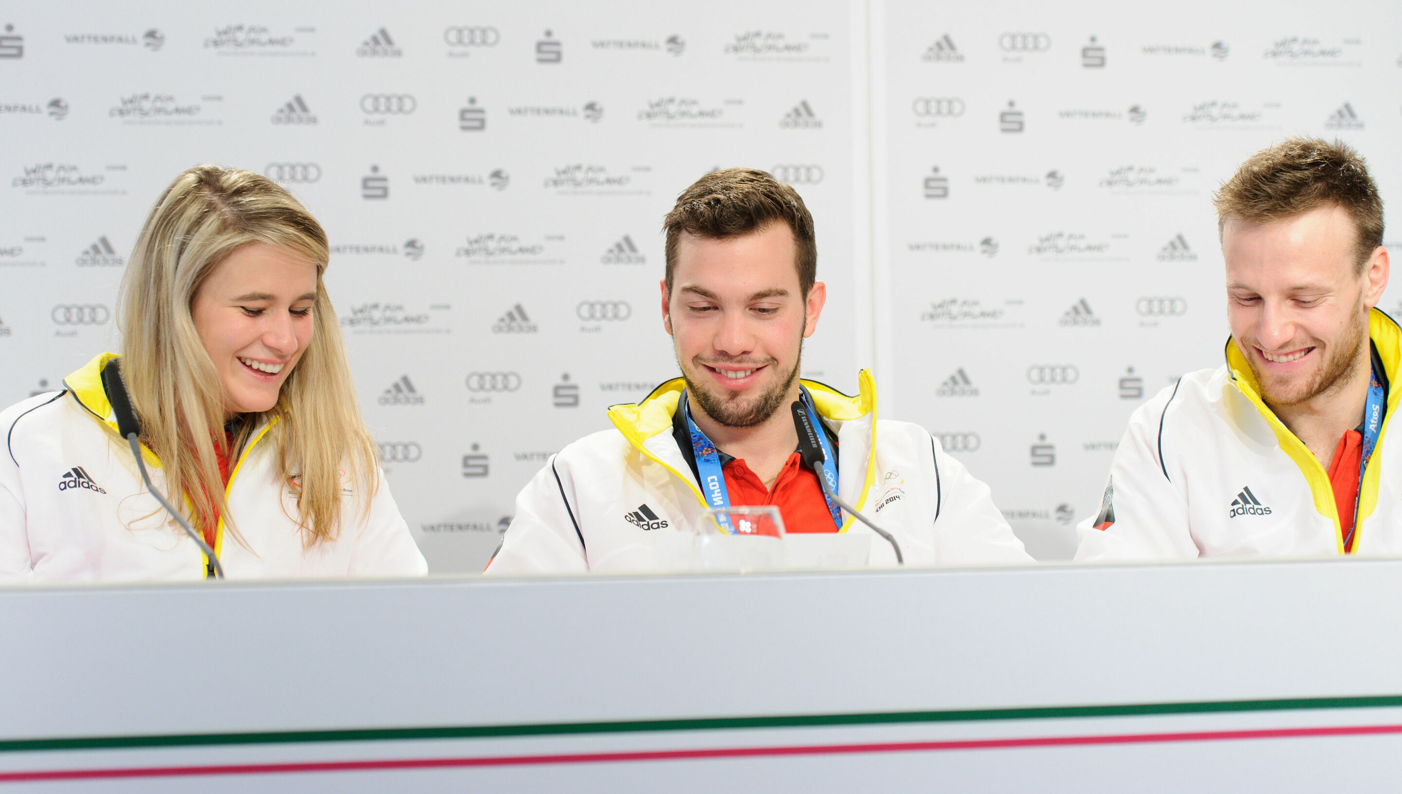 Natalie Geisenberger, Tobias Wendl and Tobias Arlt