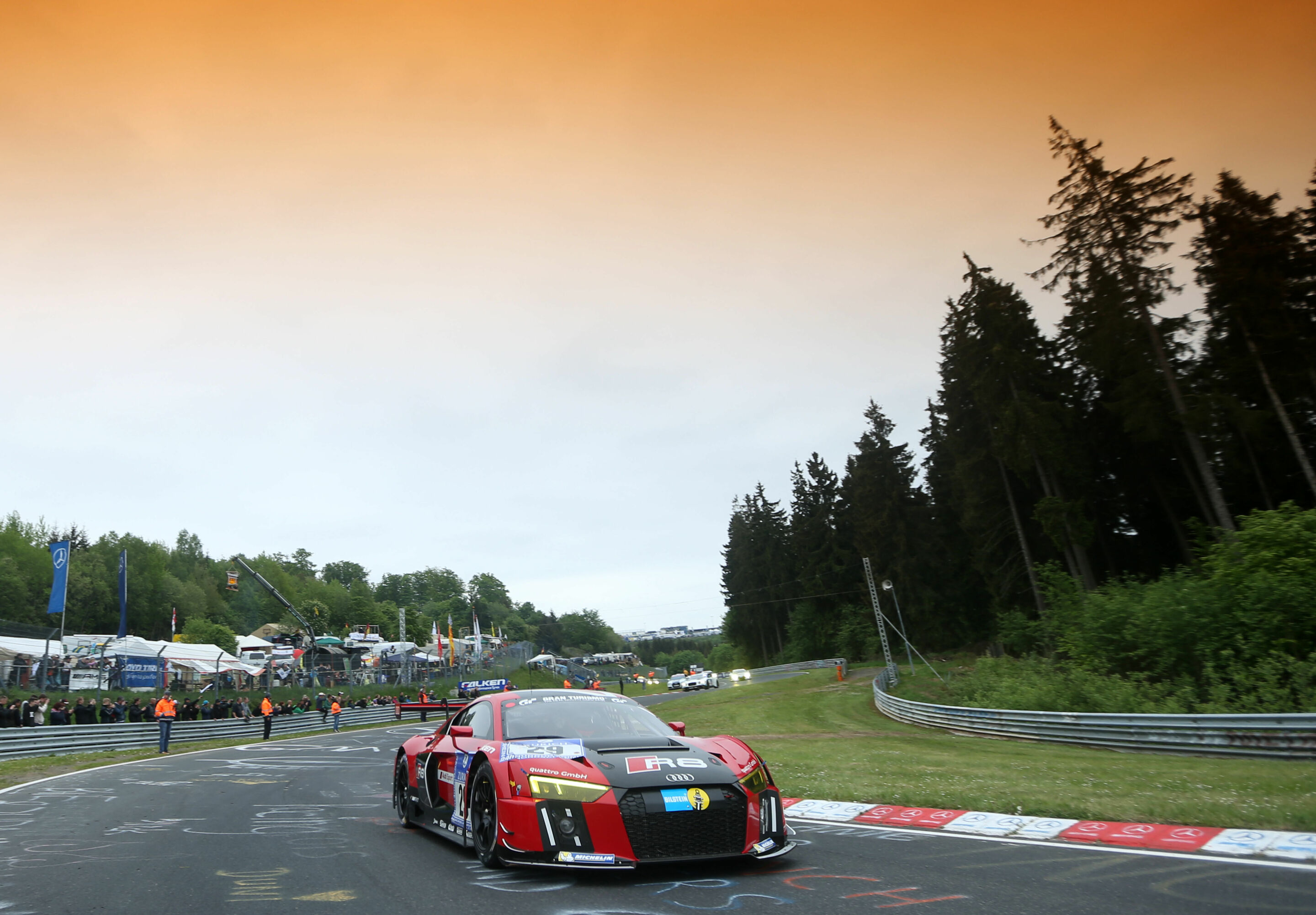24 Hours Nürburgring 2015 - Audi R8 LMS #29 (Audi Sport Team WRT), Christer Jöns/Pierre Kaffer/Nicki Thiim/Laurens Vanthoor