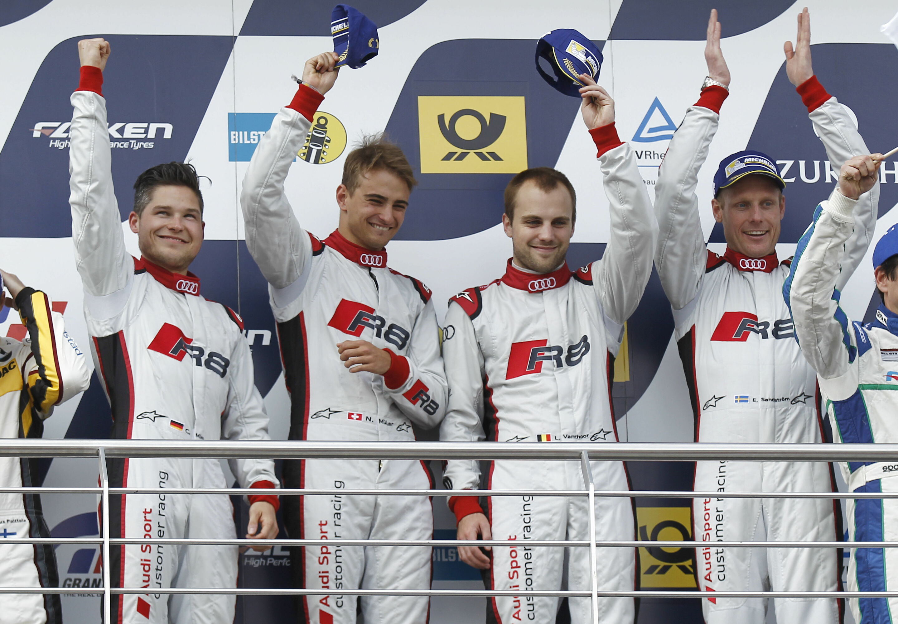 24 Hours Nürburgring 2015 - Christopher Mies, Nico Müller, Laurens Vanthoor, Edward Sandström