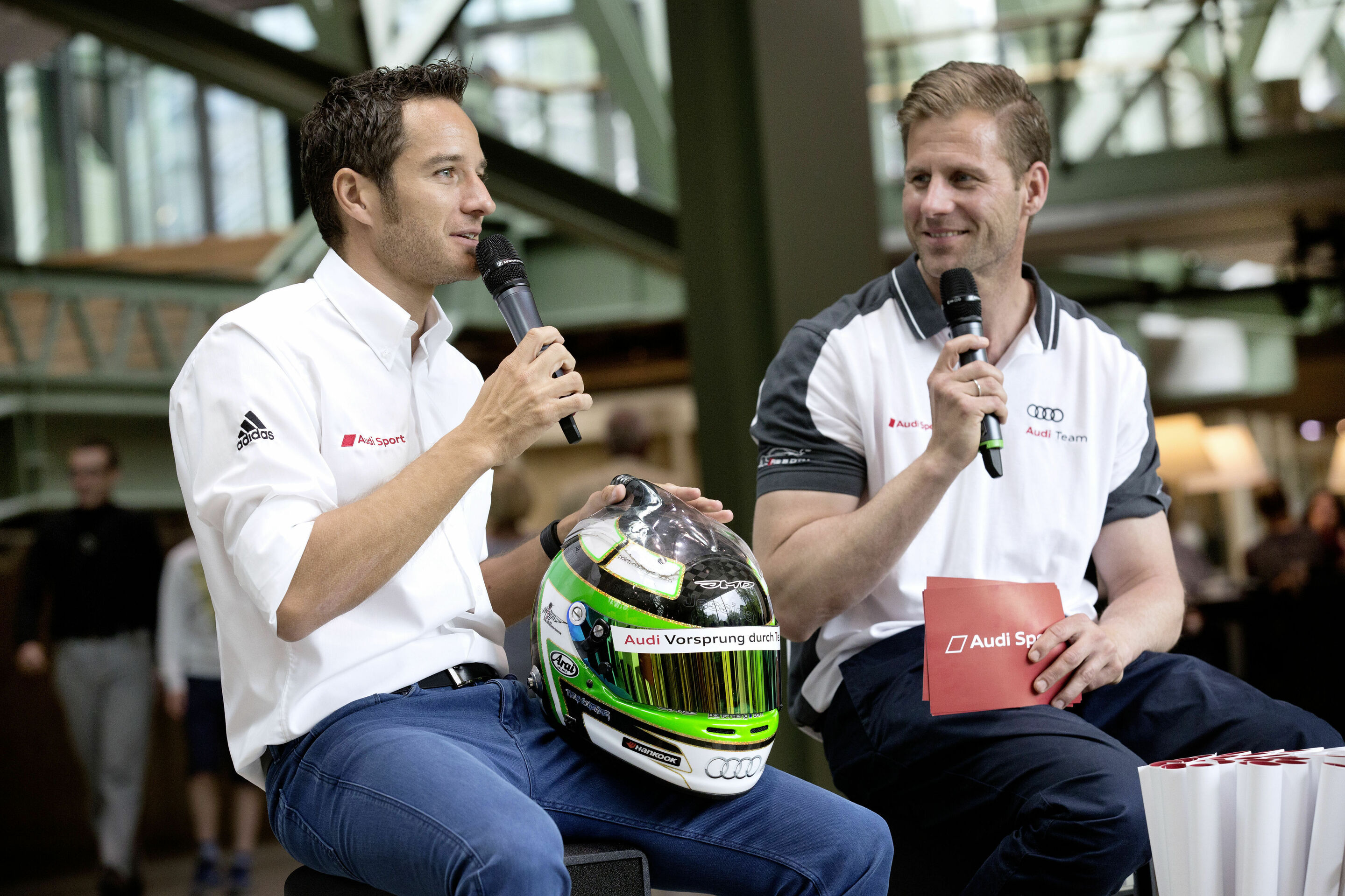 Audi Shop Berlin - Timo Scheider visits Berlin