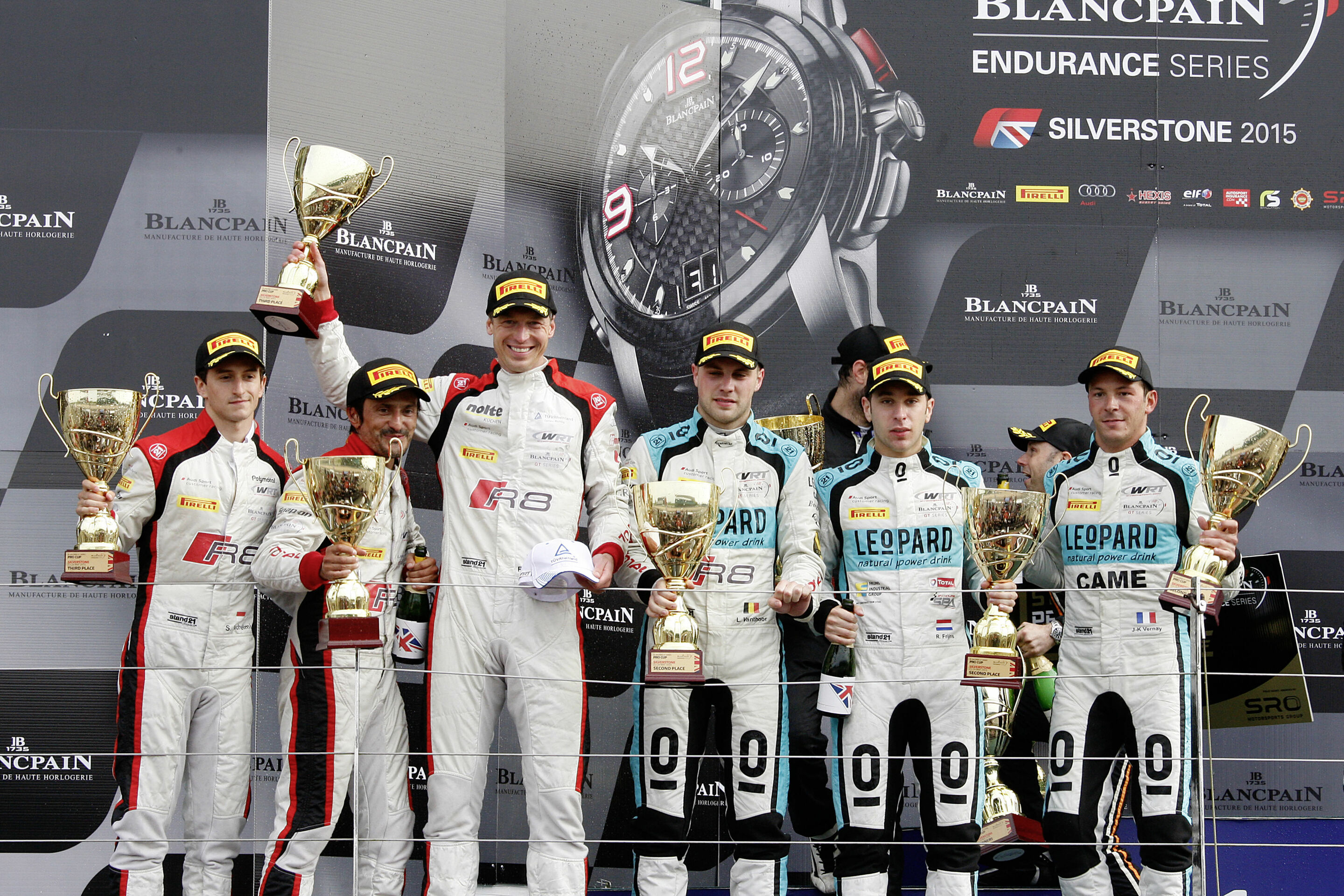 Blancpain Endurance Series 2015 Silverstone - Stéphane Richelmi, Stéphane Ortelli, Frank Stippler, Laurens Vanthoor, Robin Frijns, Jean-Karl Vernay