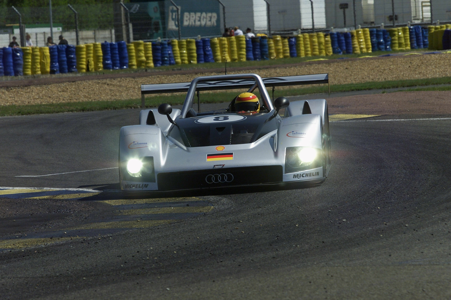 Audi Motorsport History - 1999: The Audi R8R finished third at the Le Mans debut