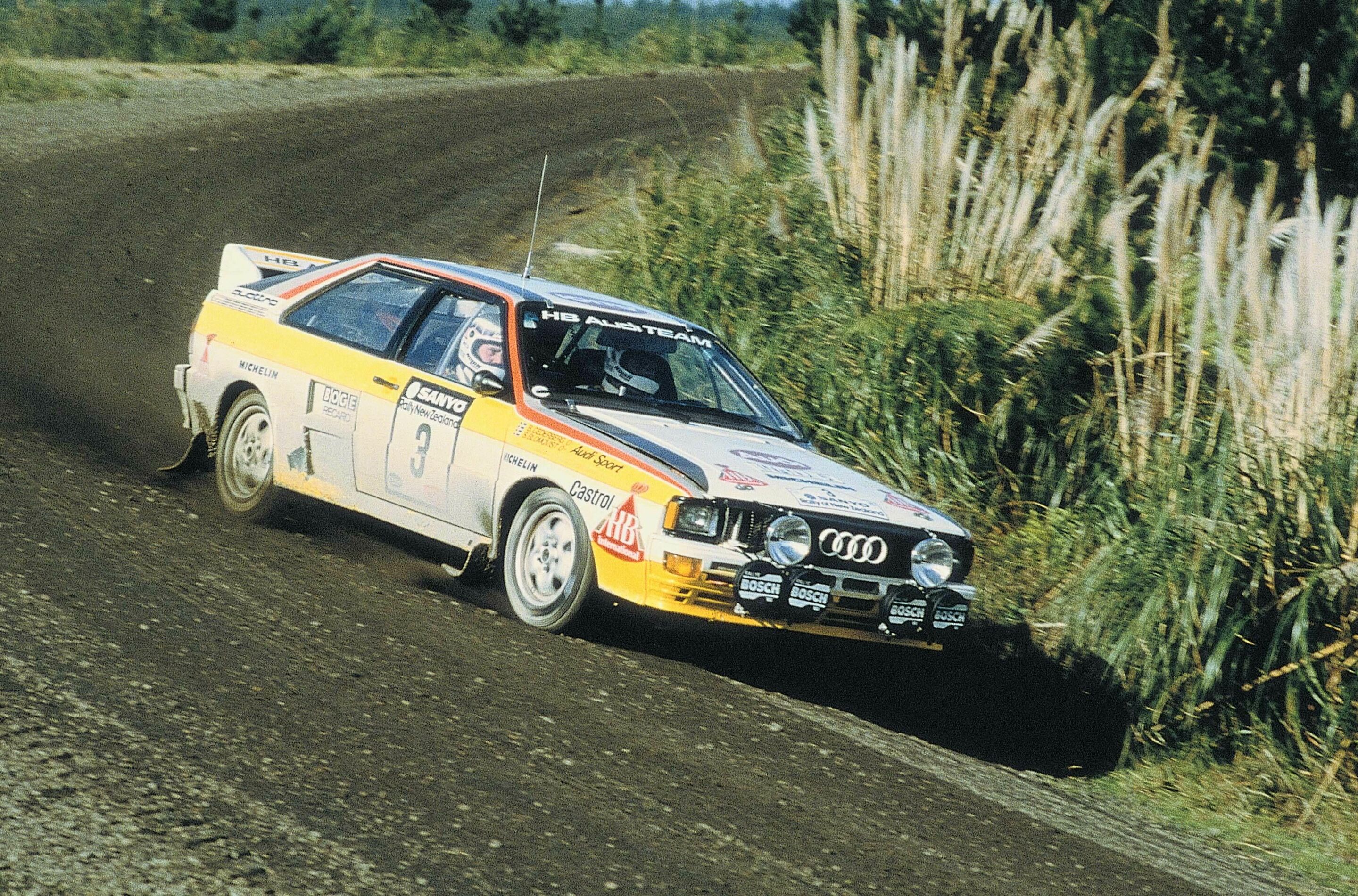 Audi Motorsport Historie - 1984: Das erfolgreichste Rallye-Jahr. Audi gewinnt die Fahrer- und die Marken-Weltmeisterschaft