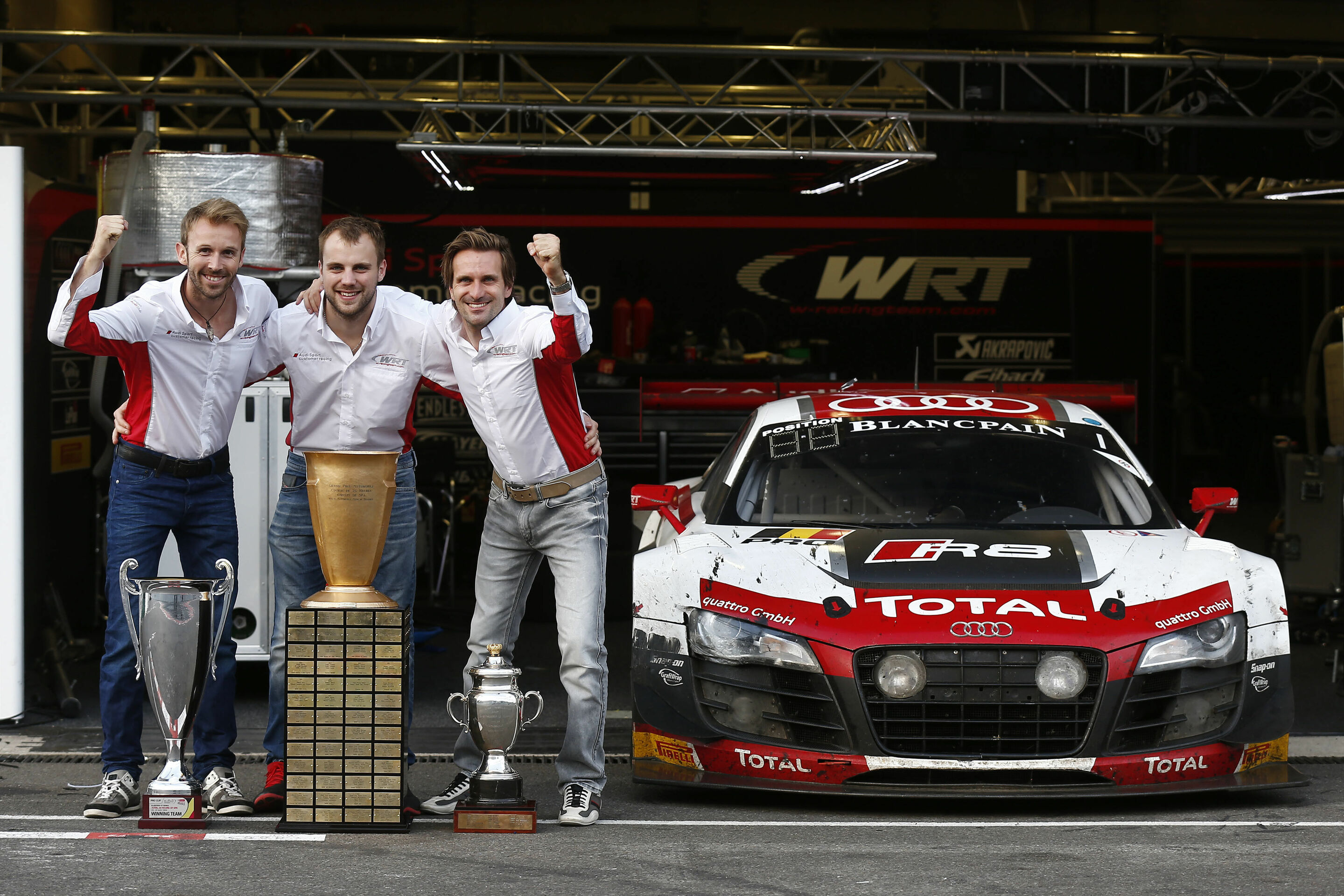 Audi Motorsport History - 2014: Third victory of the Audi R8 LMS at the Spa 24 Hours