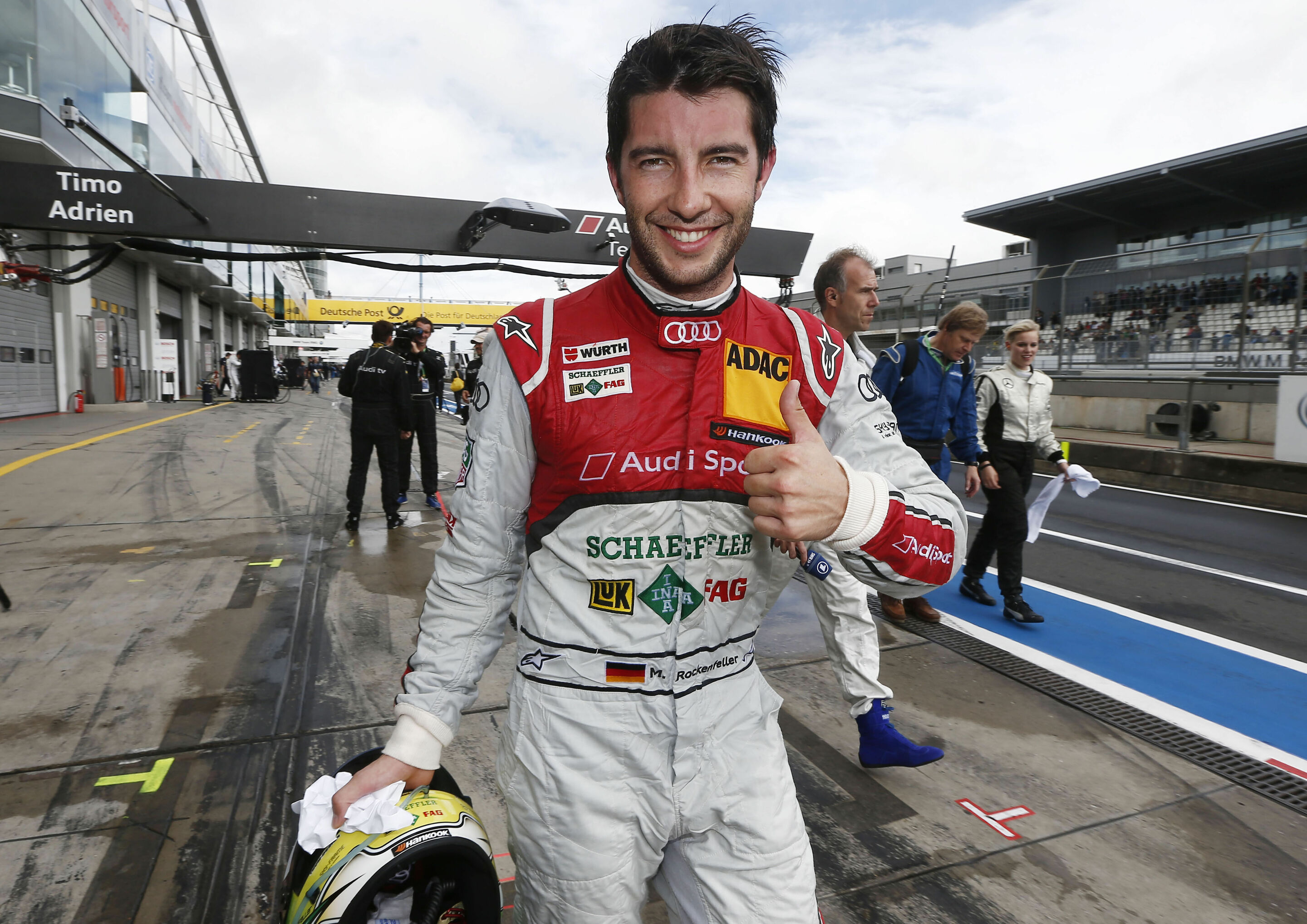 Audi driver Mike Rockenfeller keeps cool
