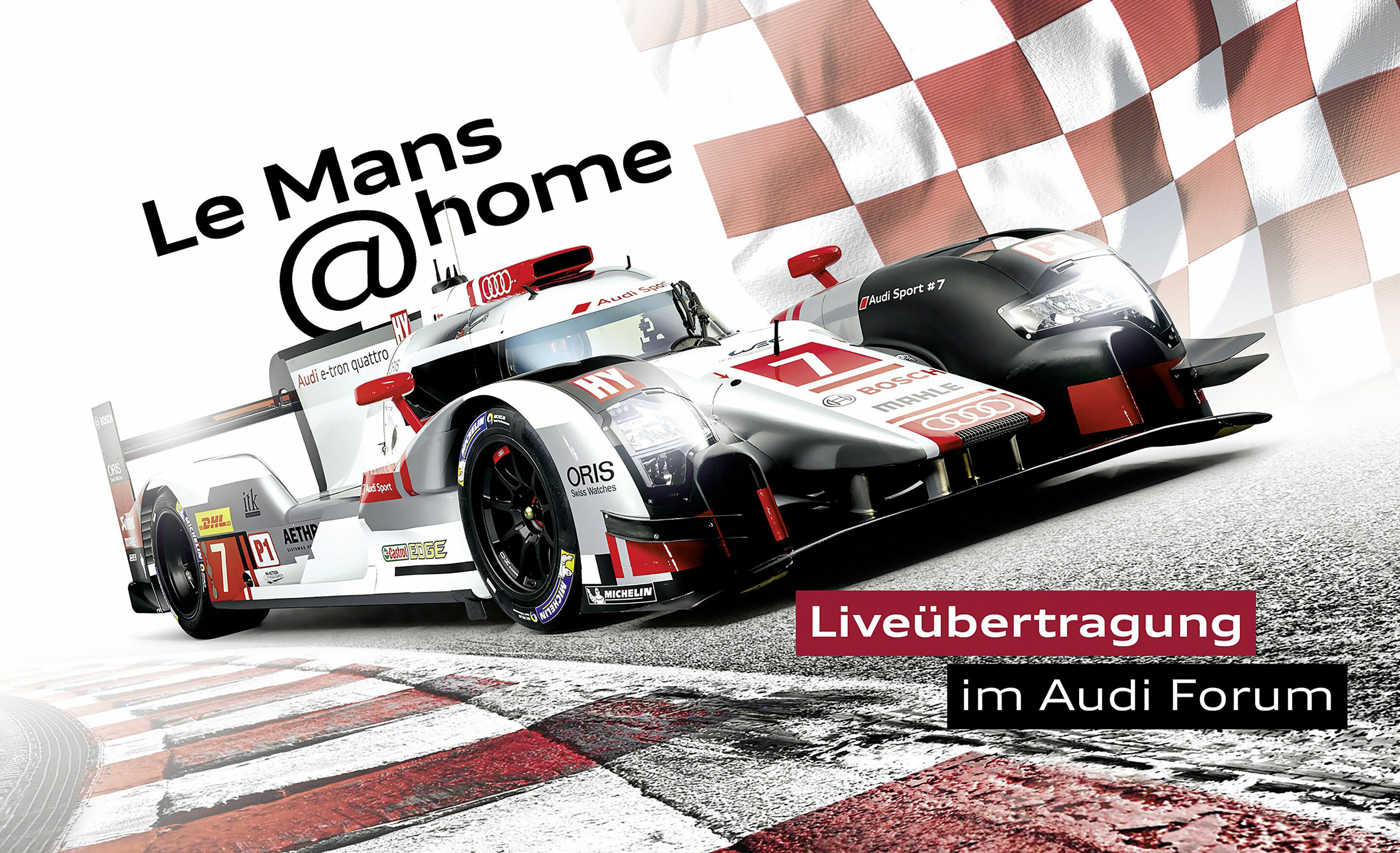 Le Mans@home:  24-Stunden-Rennen live bei Audi - Liveübertragung im Audi Forum