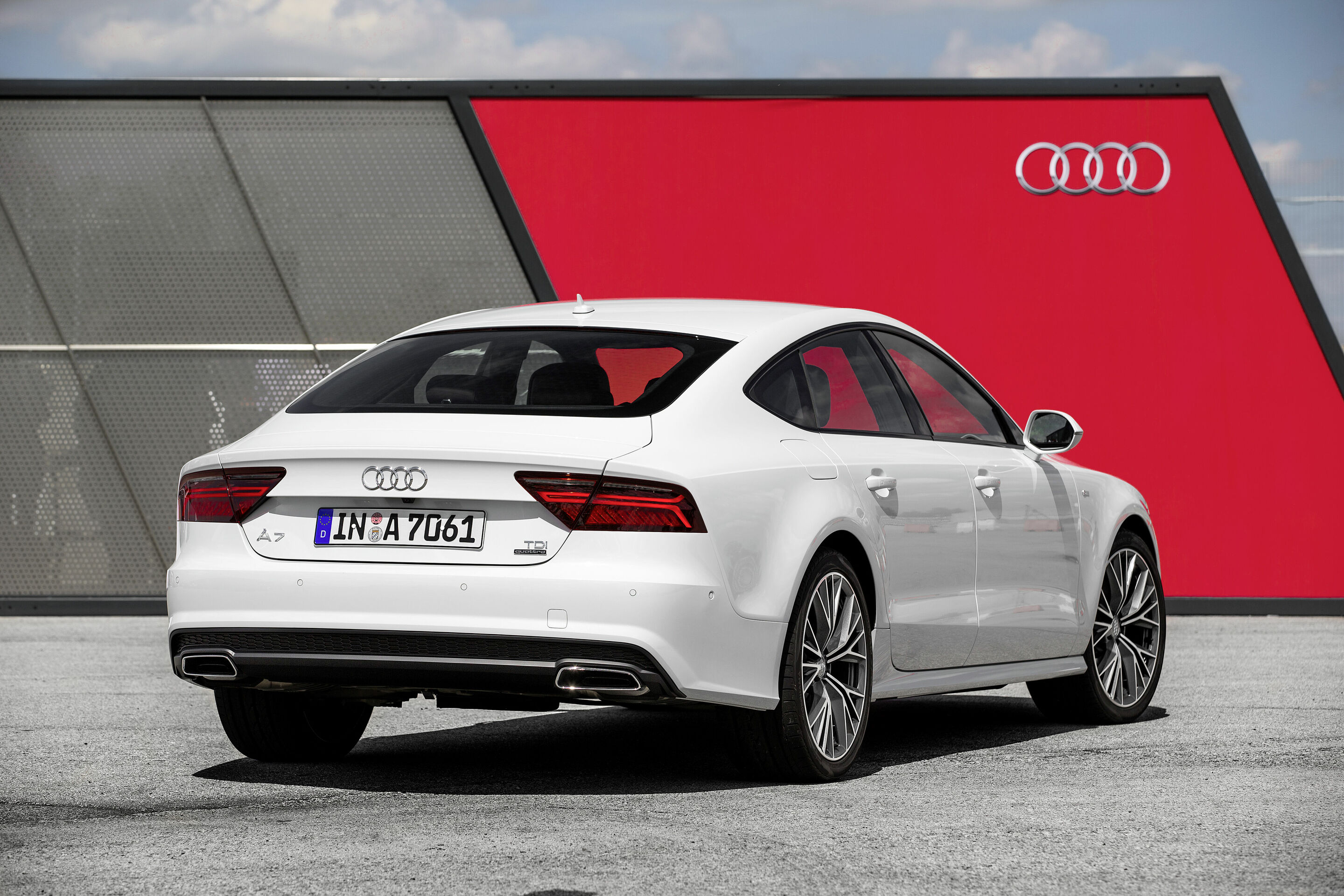 Audi A7 Sportback, Standaufnahme - Farbe: Gletscherweiß