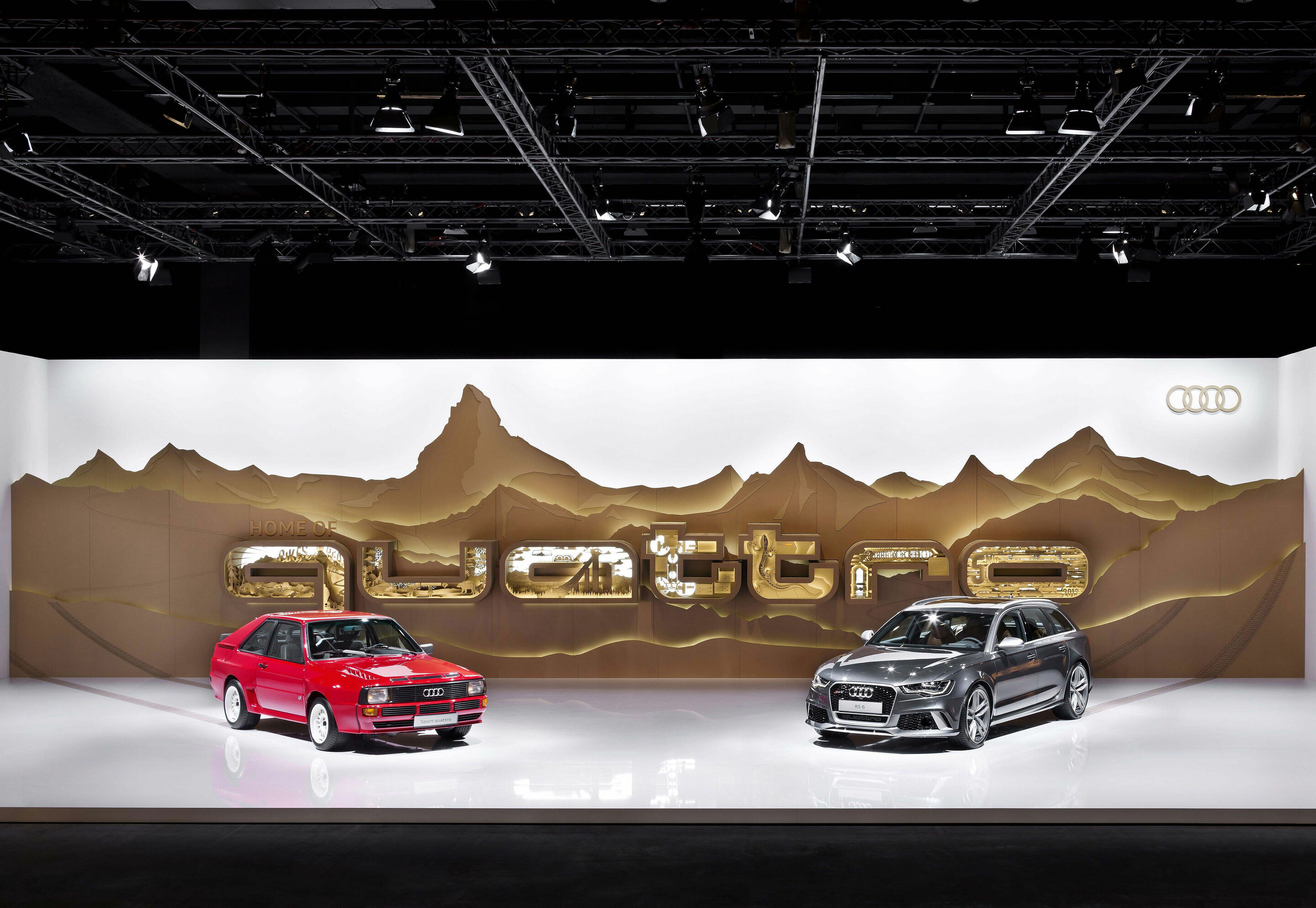 Design Miami/Basel 2013 - Die Audi-Installation „Home of quattro“ von Szenograf Tim John auf der Design Miami/Basel. 
(© AUDI AG/Andreas Keller)