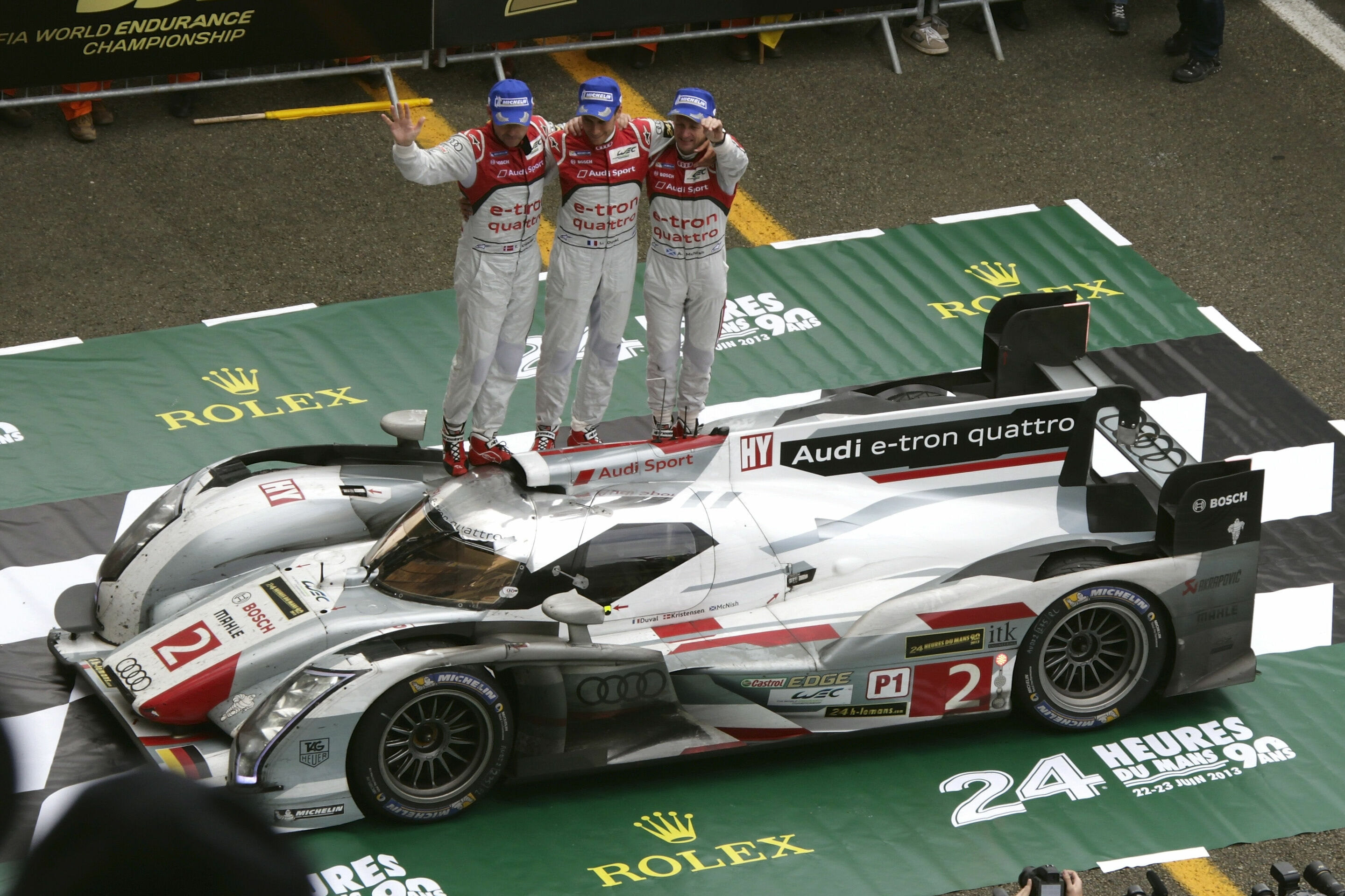 Le Mans 2013 - Audi R18 e-tron quattro #2 (Audi Sport Team Joest), Loïc Duval (F), Tom Kristensen (DK), Allan McNish (GB)