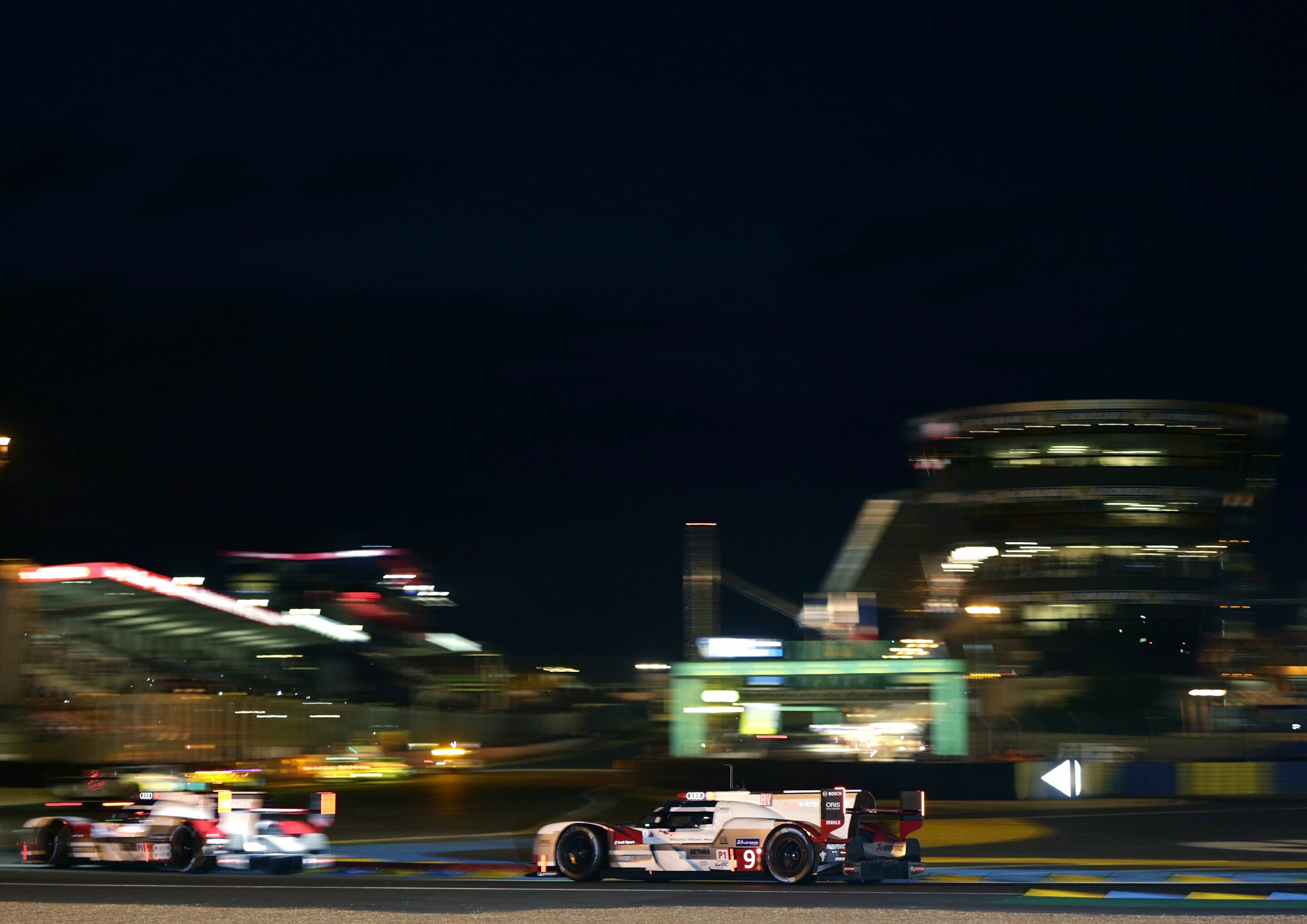 24 Stunden Le Mans 2015 - Audi R18 e-tron quattro #9 (Audi Sport Team Joest), Filipe Albuquerque, Marco Bonanomi, René Rast