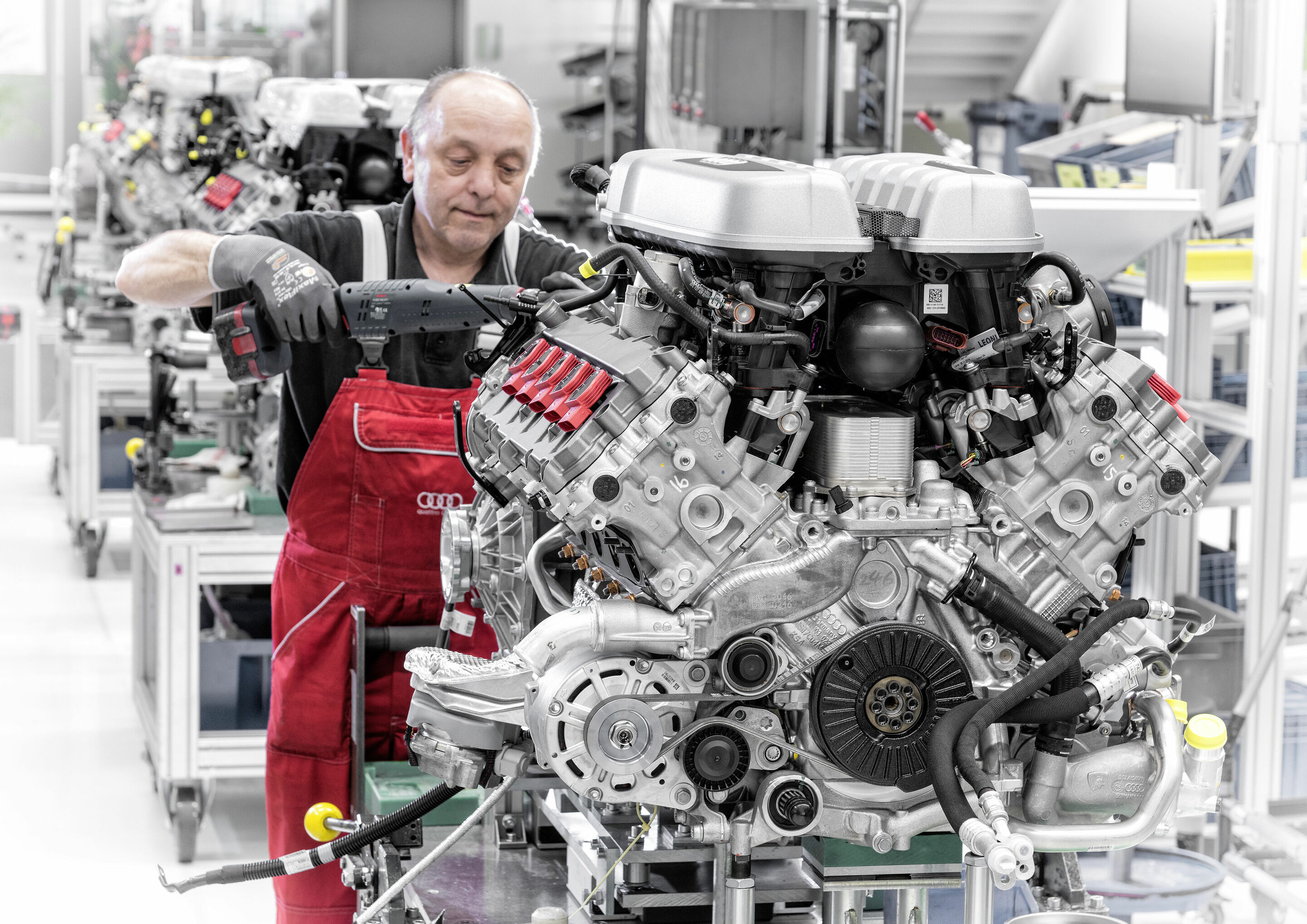 R8 Manufaktur quattro GmbH in den Audi Böllinger Höfen am Standort Neckarsulm. - R8 Manufaktur quattro GmbH in den Audi Böllinger Höfen am Standort Neckarsulm.