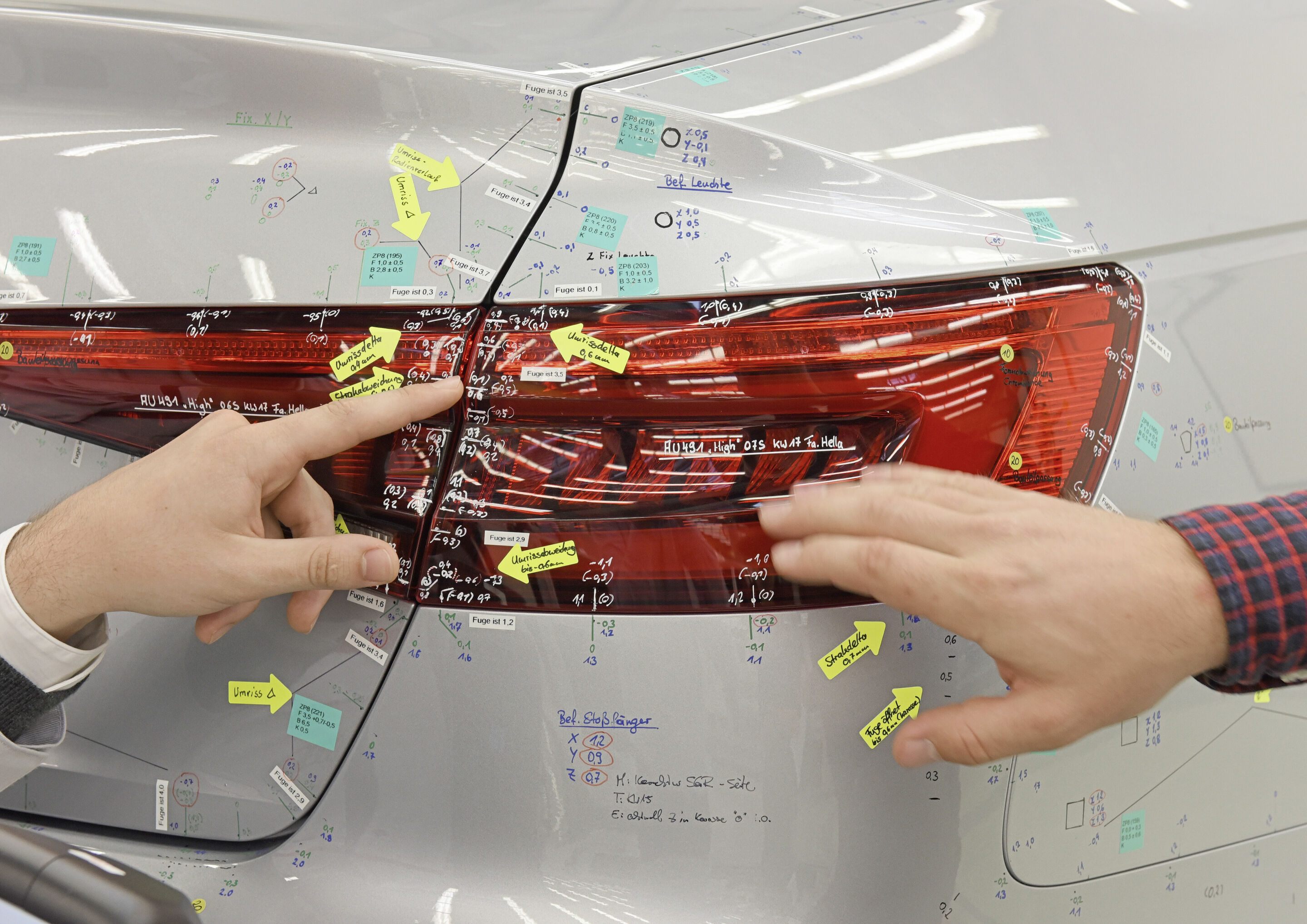 Qualitätssicherung – Außenmeisterbock Audi A4 - Qualitätssicherung – Außenmeisterbock Audi A4