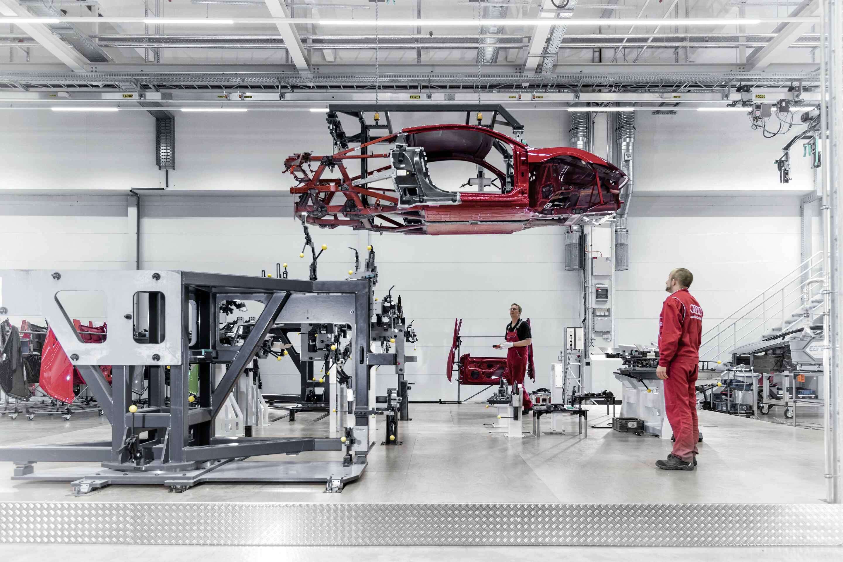 R8 Manufaktur quattro GmbH in den Audi Böllinger Höfen am Standort Neckarsulm. - R8 Manufaktur quattro GmbH in den Audi Böllinger Höfen am Standort Neckarsulm.