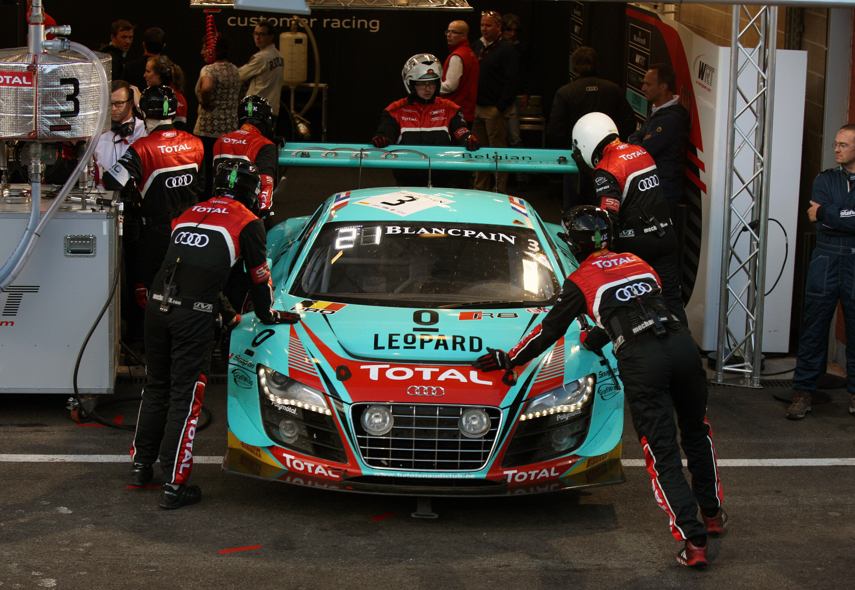 24h Spa 2015 - Audi R8 LMS ultra #3 (Belgian Audi Club Team WRT), Robin Frijns/Stéphane Richelmi/Jean-Karl Vernay