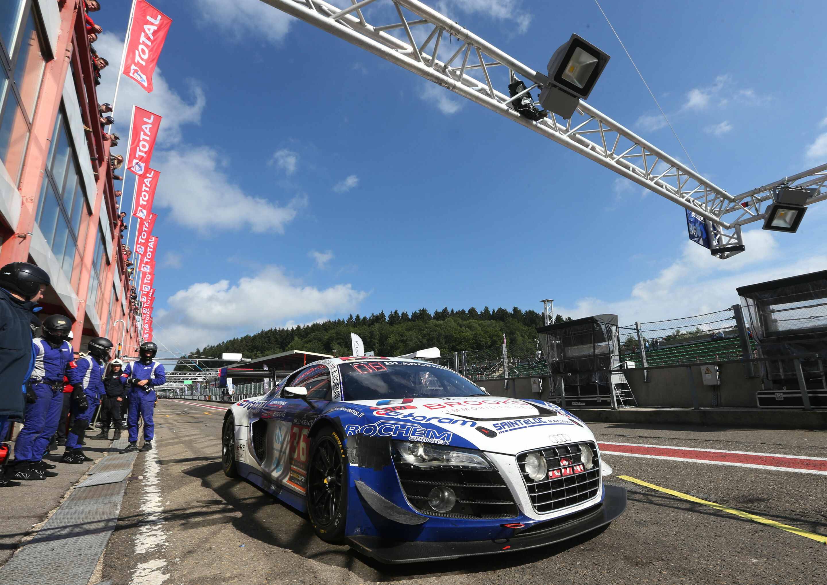 24h Spa 2015 - Audi R8 LMS ultra #36 (Saintéloc), Michaël Blanchemain/Mino Caccia/Philippe Haezebrouck/Gilles Lallement