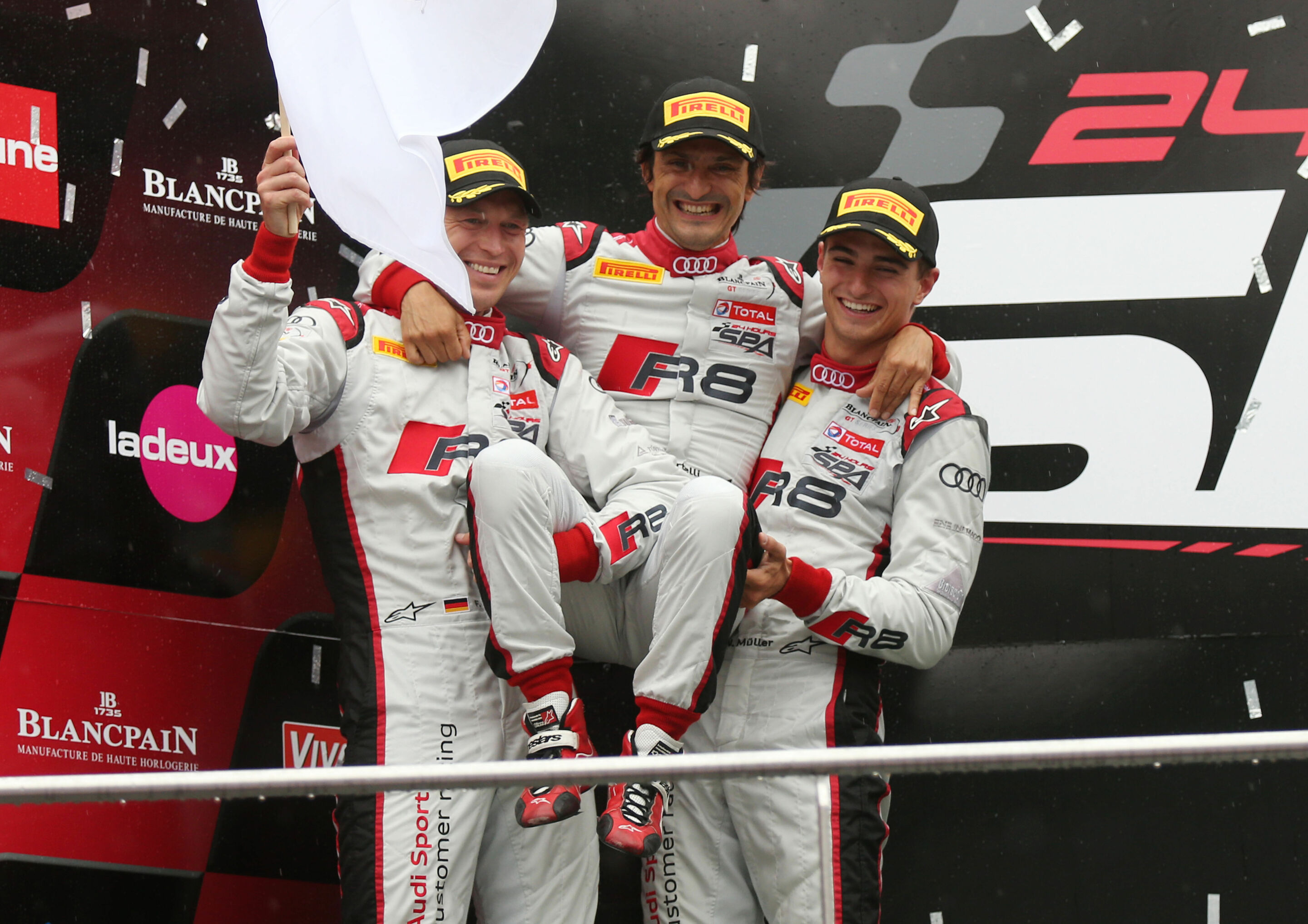 24h Spa 2015 - Frank Stippler (D), Stéphane Ortelli (MC), Nico Müller (CH)