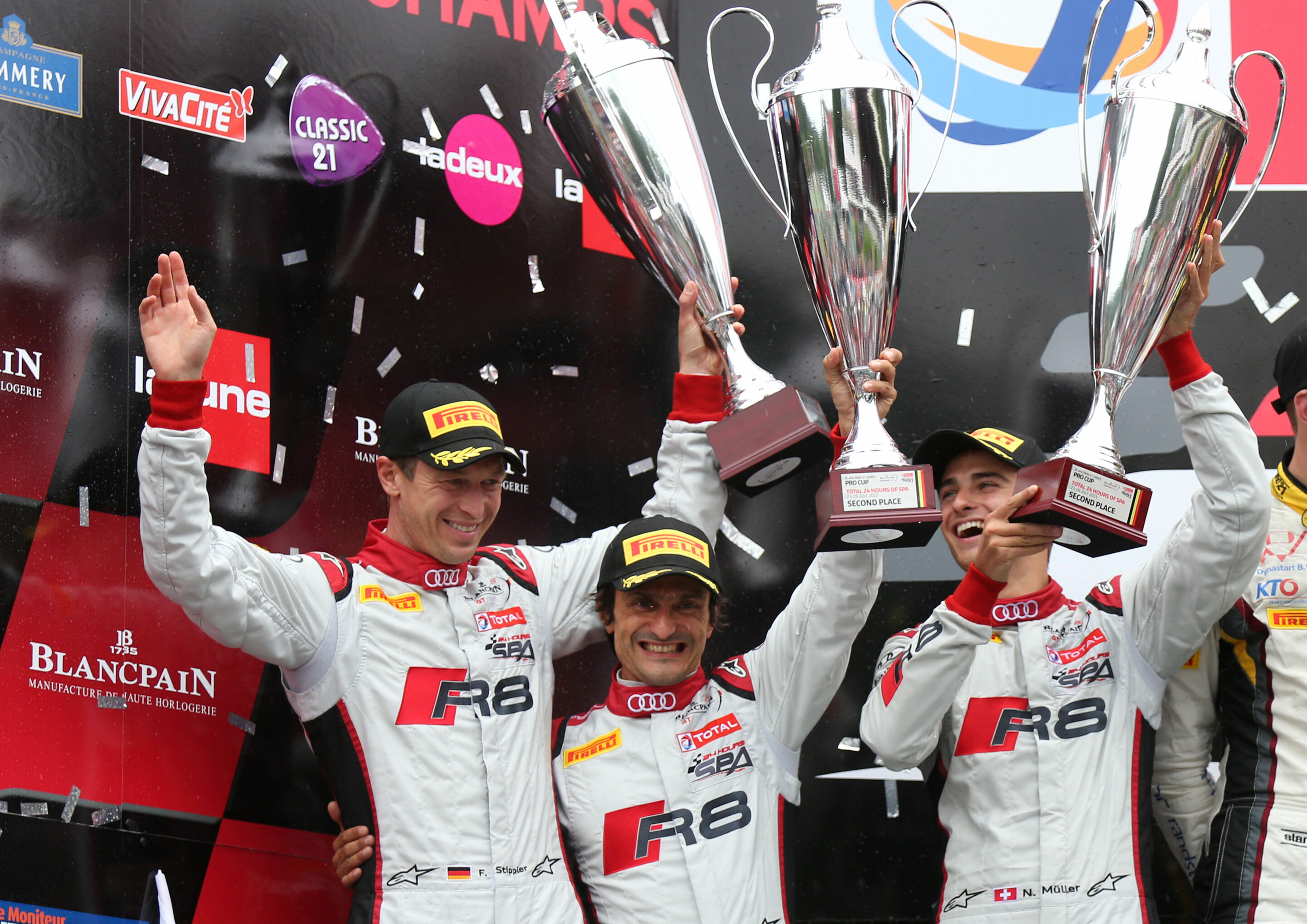 24h Spa 2015 - Frank Stippler (D), Stéphane Ortelli (MC), Nico Müller (CH)