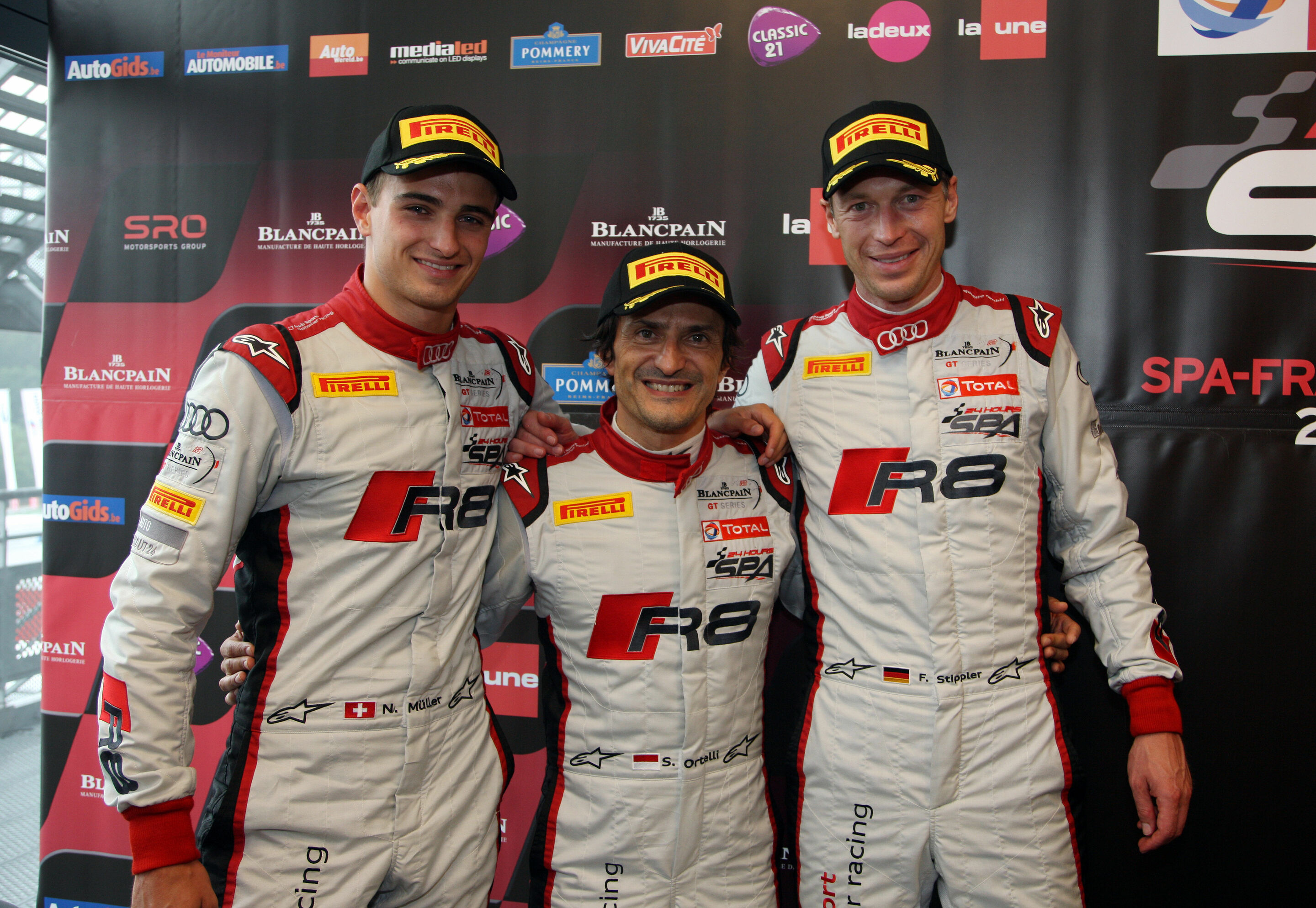 24h Spa 2015 - Nico Müller (CH), Stéphane Ortelli (MC), Frank Stippler (D)