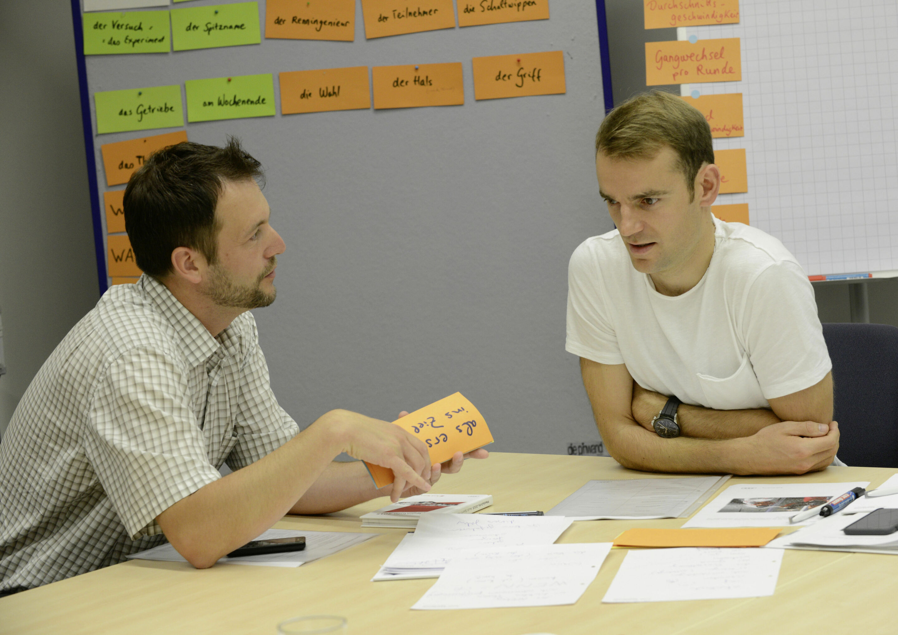 German course Jamie Green - Jamie Green (right)