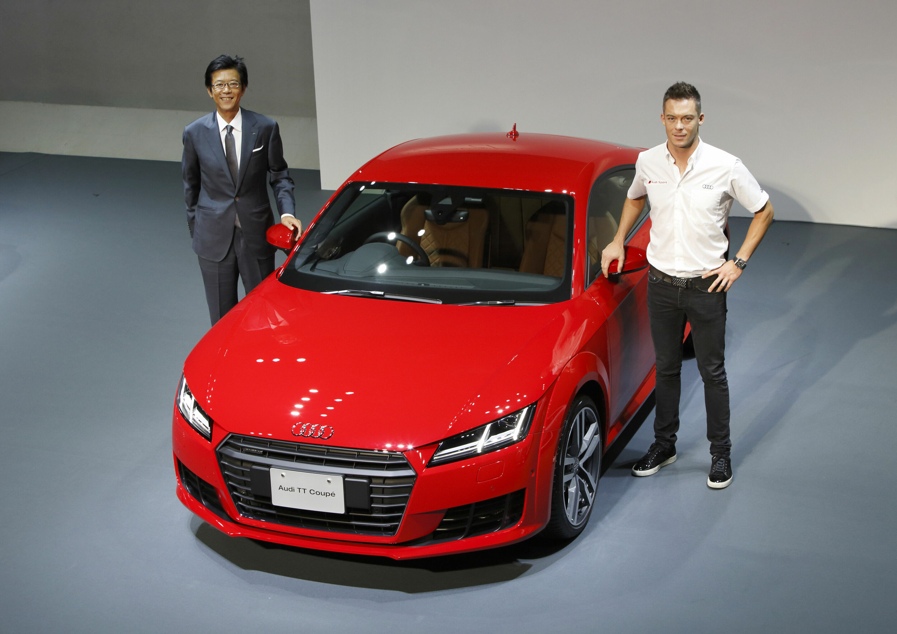 Präsentation Audi TT in Japan - Hiroshi Ohkita, Präsident von Audi Japan, André Lotterer