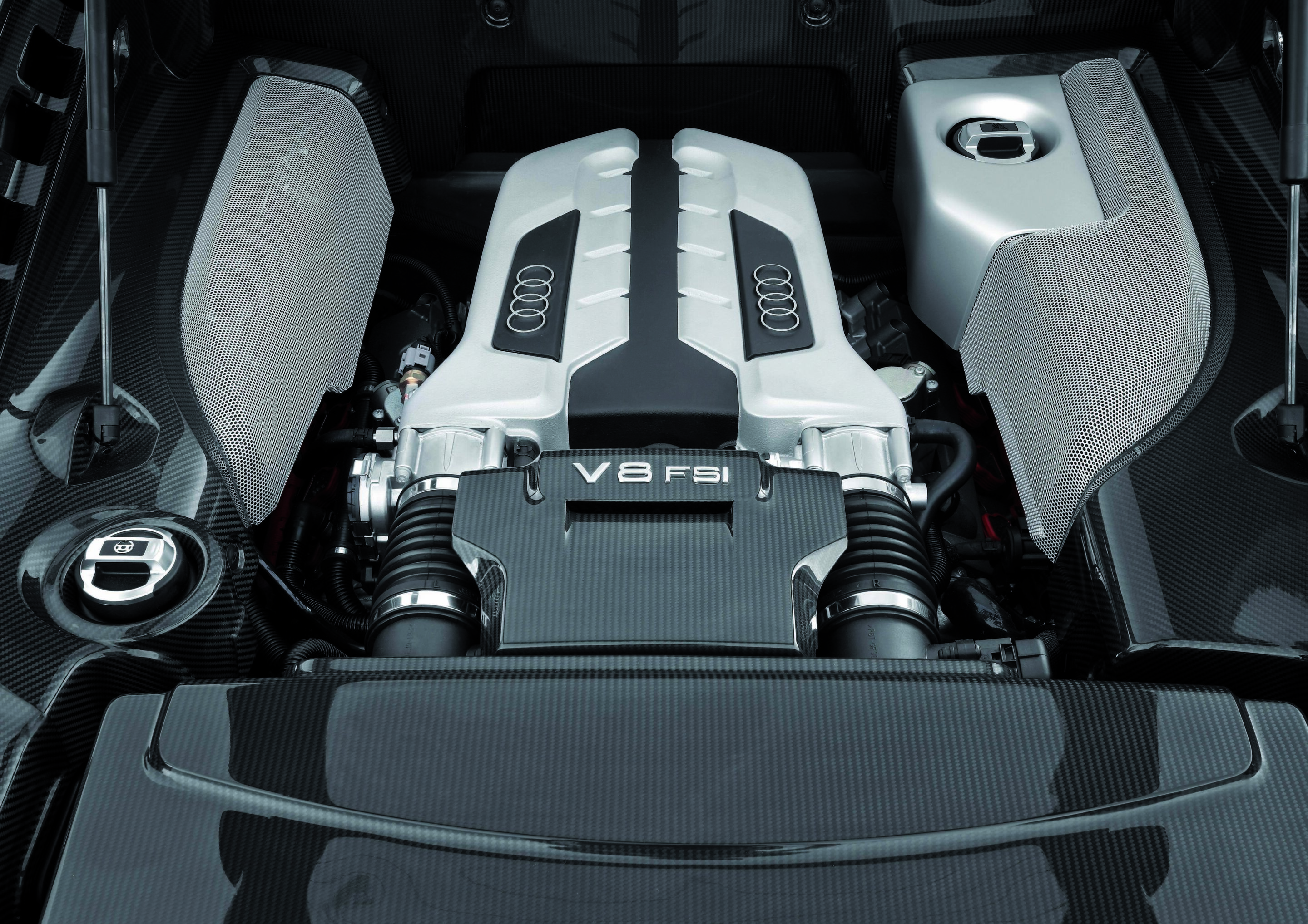 Audi R8 - Motorraum