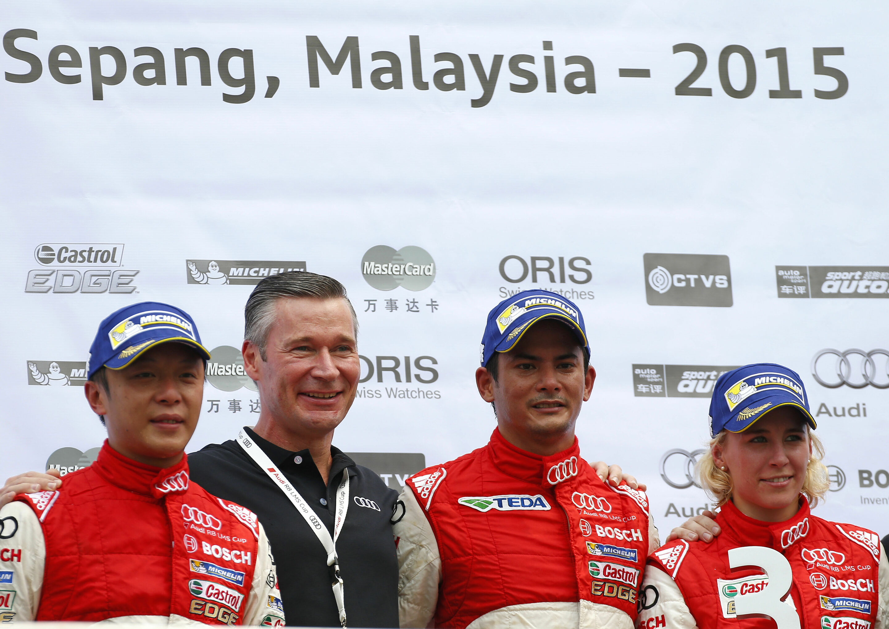 Audi R8 LMS Cup 2015 - Marchy Lee, Alex Yoong, Rahel Frey