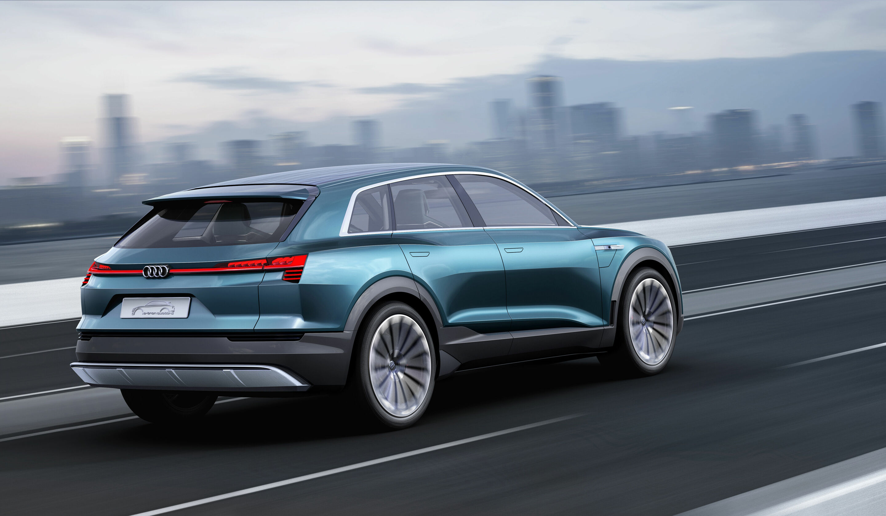 Audi e-tron quattro concept (2015) - Dynamic photo, 
Colour: electric green