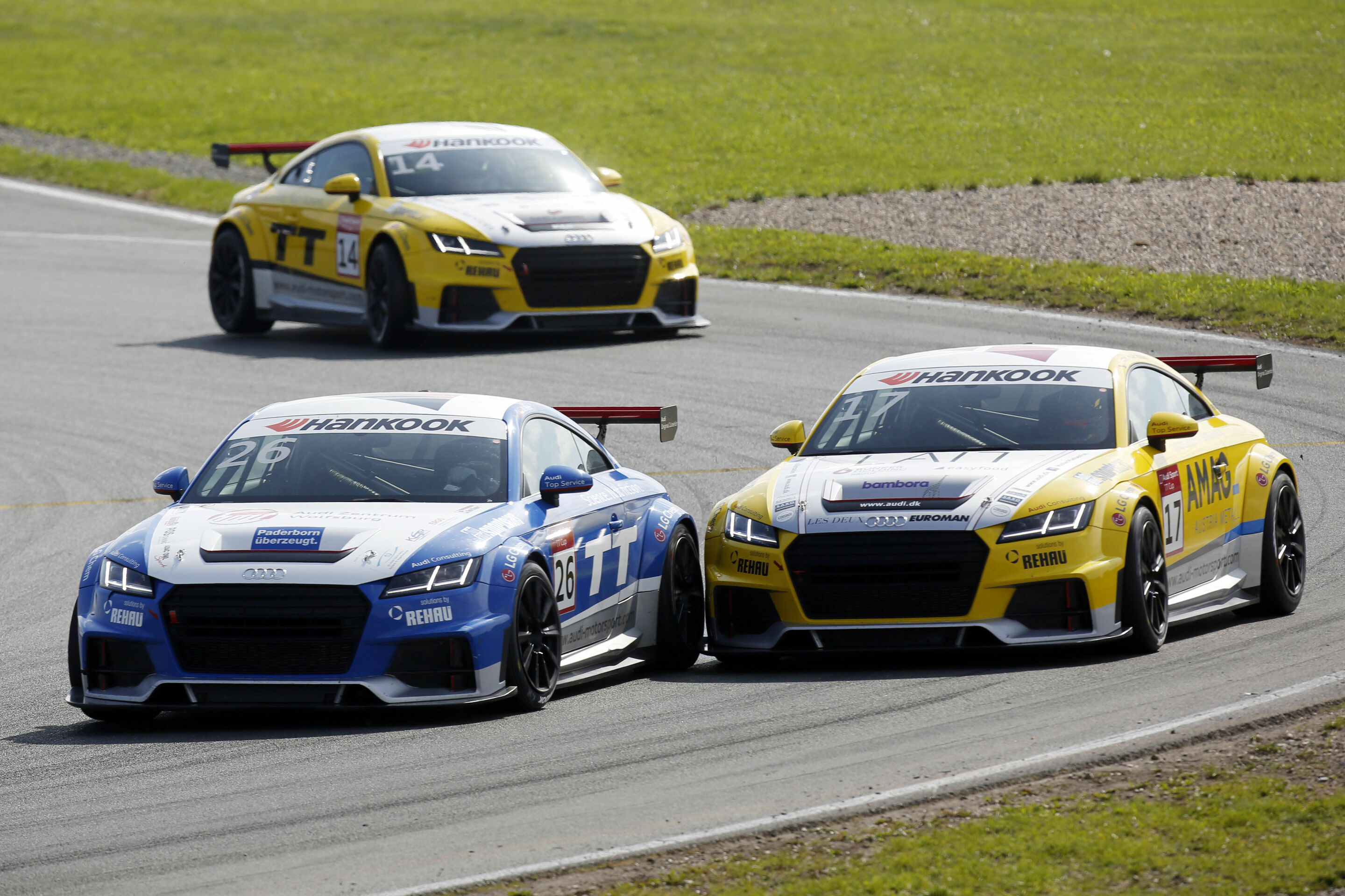 Audi Sport TT Cup Oschersleben 2015 - Audi TT cup #26, Dominik Peitz, Audi TT cup #17, Nicolaj Møller Madsen