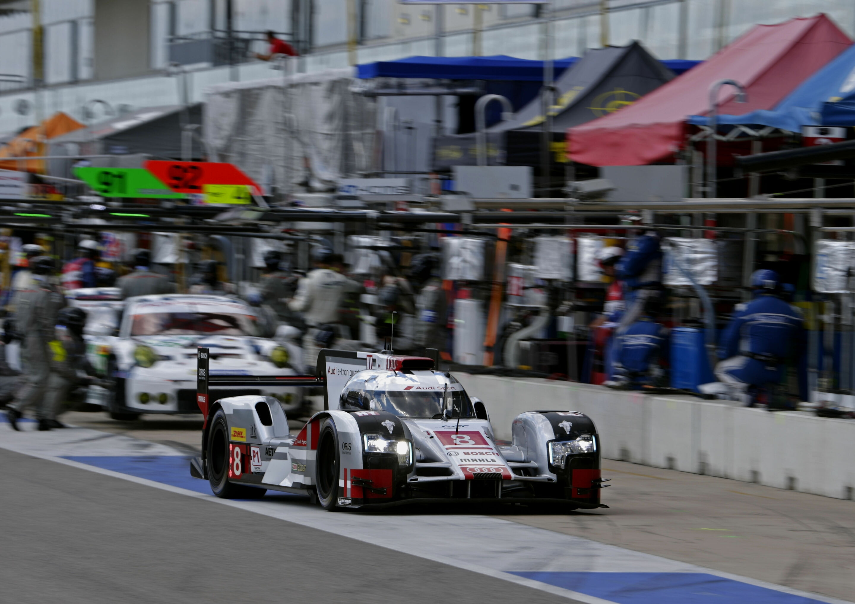 WEC Austin 2015 - Audi R18 e-tron quattro #8 (Audi Sport Team Joest), Lucas di Grassi, Loïc Duval, Oliver Jarvis