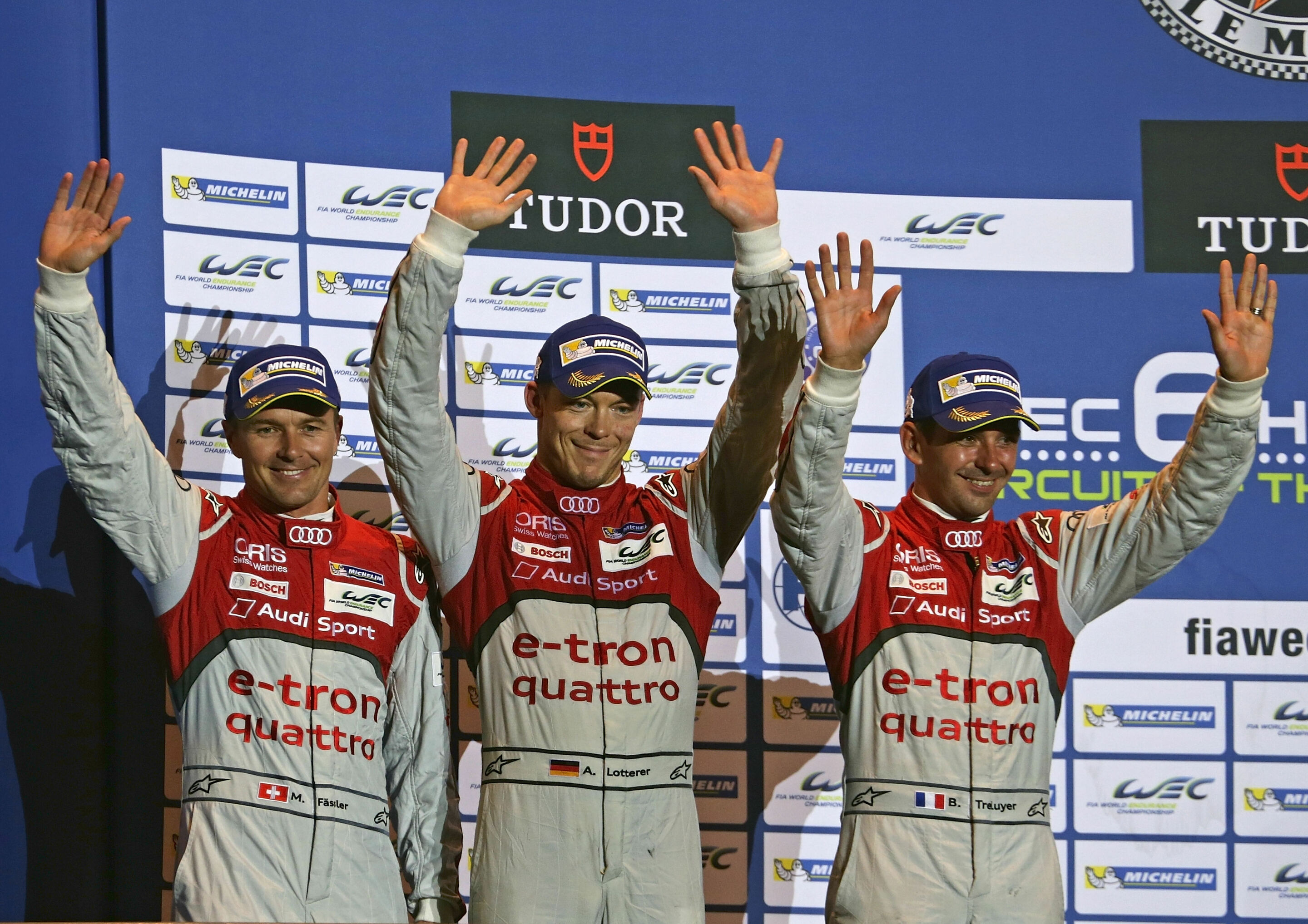WEC Austin 2015 - Marcel Fässler, André Lotterer, Benoît Tréluyer