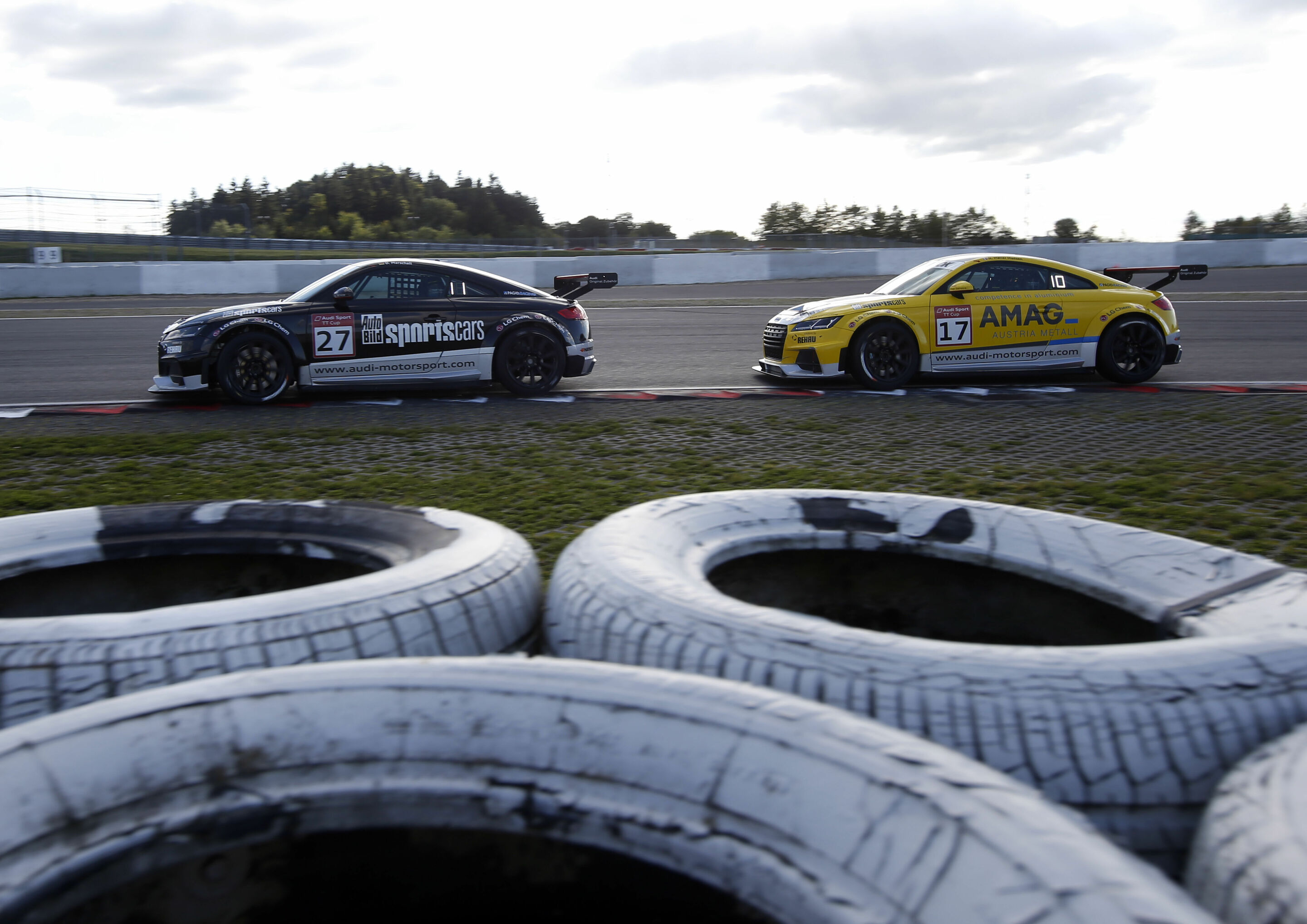 Audi Sport TT Cup Nürburgring 2015 - Audi TT cup #27, Dennis Marschall, Audi TT cup #17, Nicolaj Møller Madsen