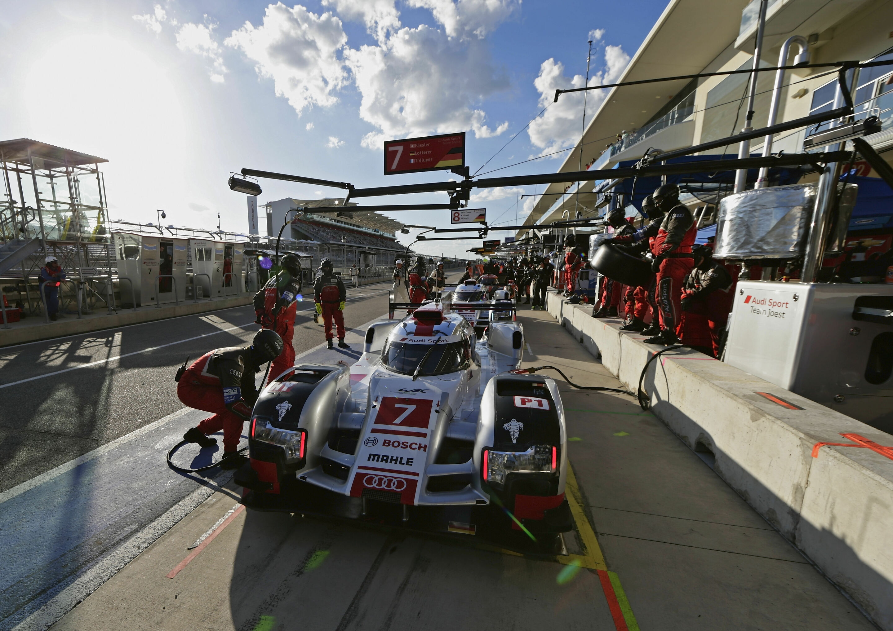 WEC Austin 2015 - Audi R18 e-tron quattro #7 (Audi Sport Team Joest), Marcel Fässler, André Lotterer, Benoît Tréluyer