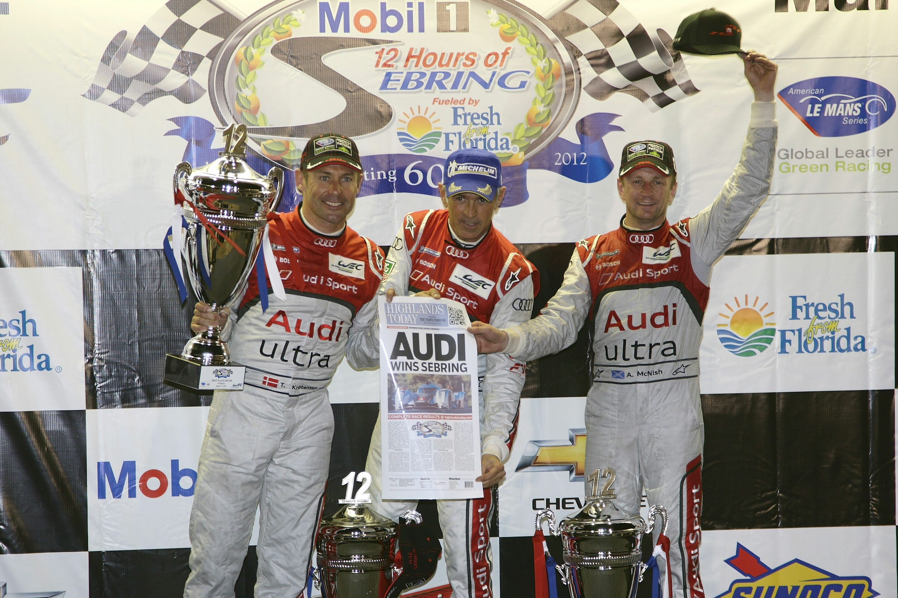 12h Sebring 2012 - Tom Kristensen, Dindo Capello, Allan McNish, 12h Sebring 2012