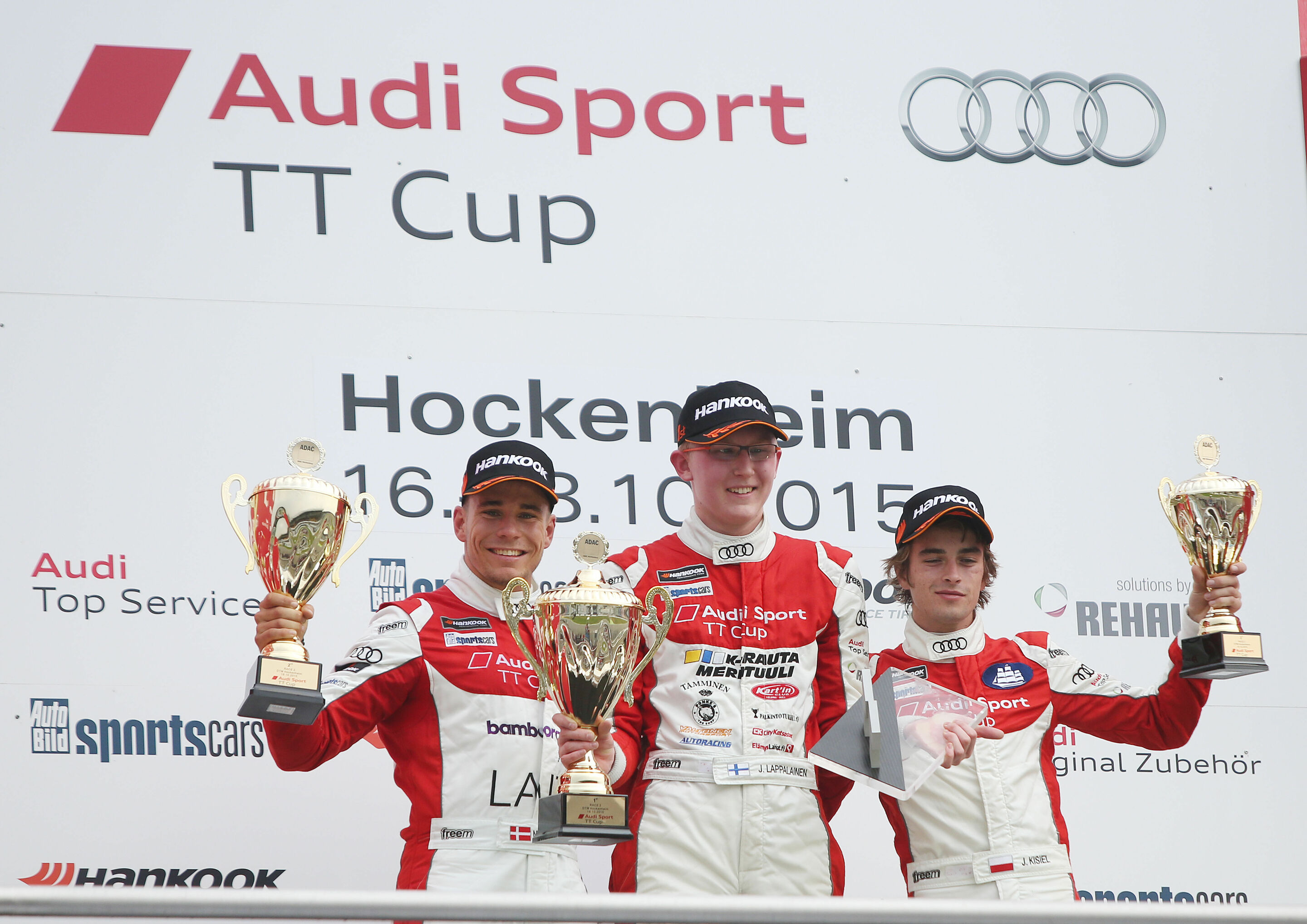 Audi Sport TT Cup Finale Hockenheim 2015 - Nicolaj Møller Madsen (DK), Joonas Lappalainen (FIN), Jan Kisiel (PL)