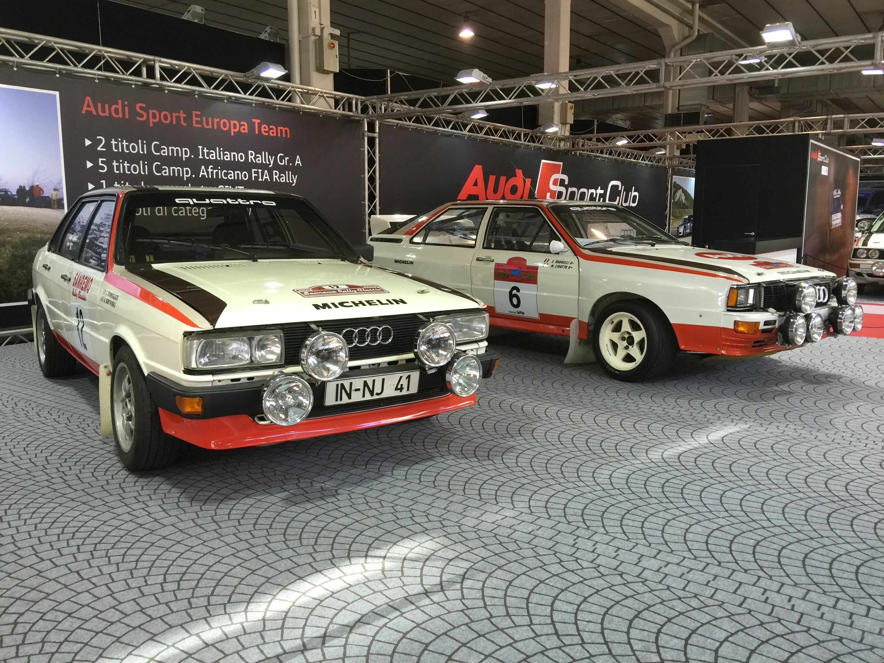 Auto e Moto d'Epoca 2015 - Audi 80 quattro, Audi quattro (Audi Sport Italia), Auto e Moto d'Epoca 2015