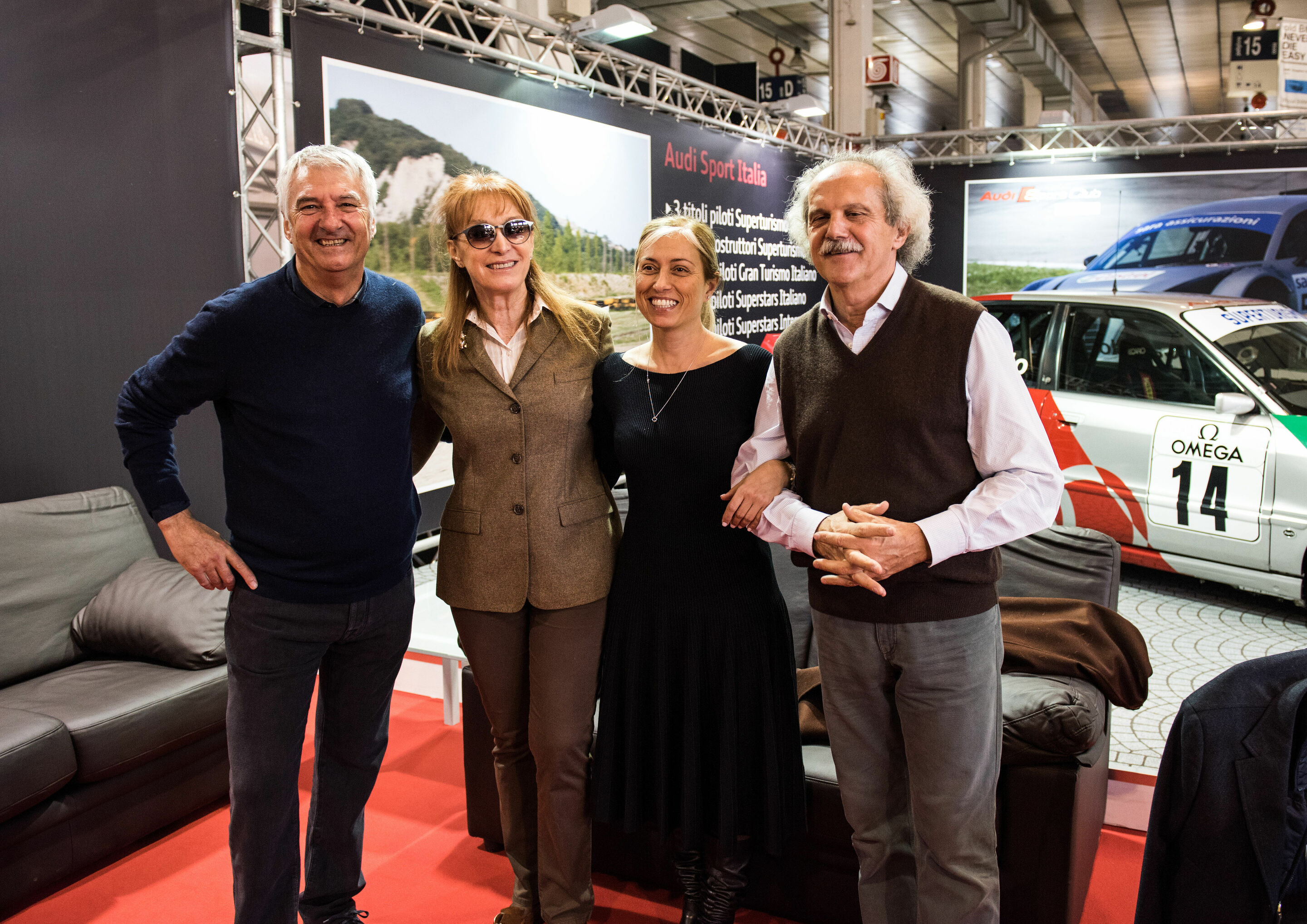 Auto e Moto d'Epoca 2015 - Aldo Riva, Roberta Gremignani, Paola Riva, Emilio Radaelli