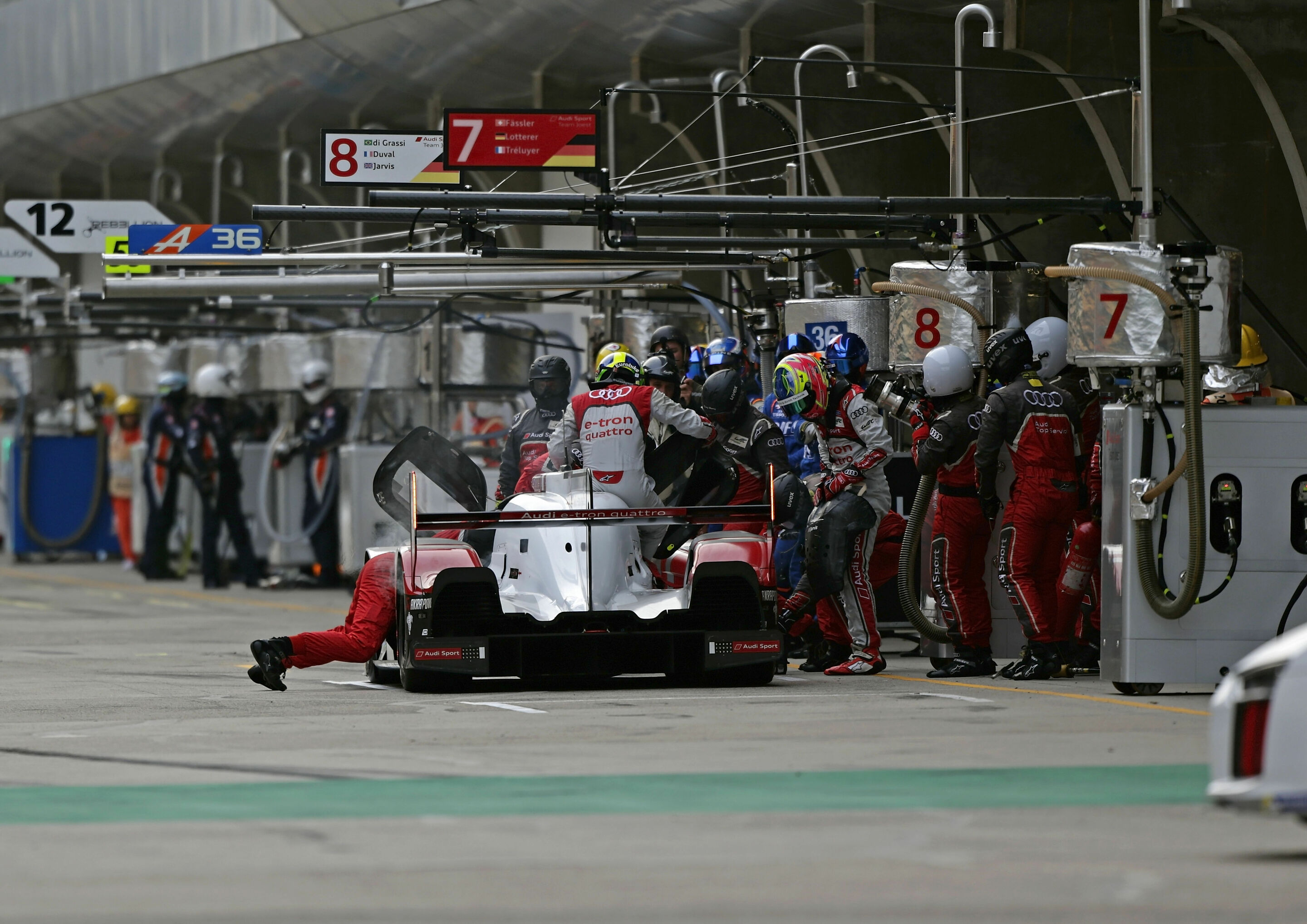 WEC Shanghai 2015 - Audi R18 e-tron quattro #8 (Audi Sport Team Joest), Lucas di Grassi, Loïc Duval, Oliver Jarvis