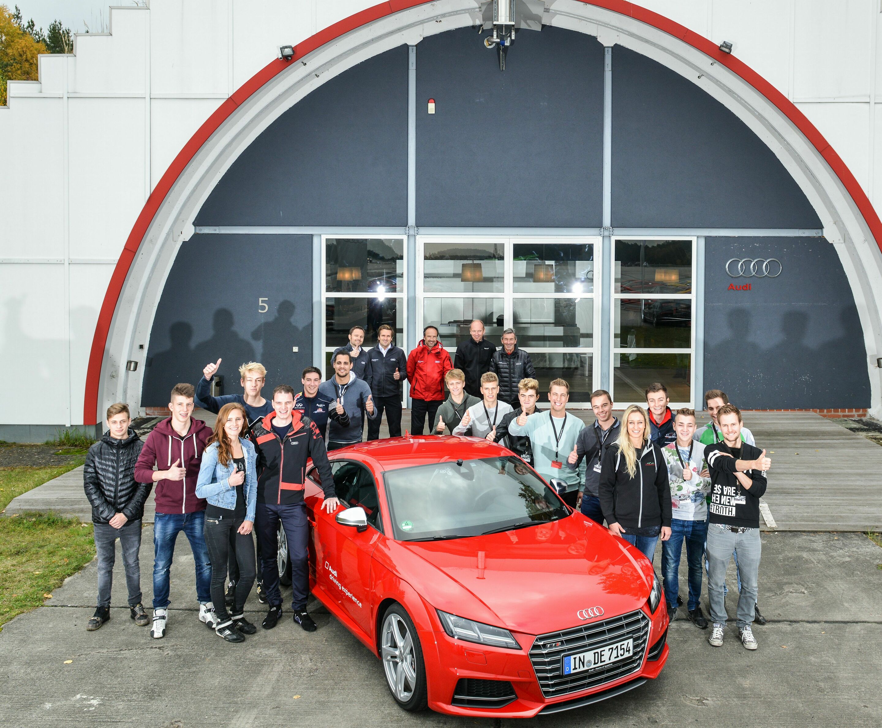 Audi Sport TT Cup driver evaluation Groß Dölln - Young drivers at the Audi driving experience in Groß Dölln