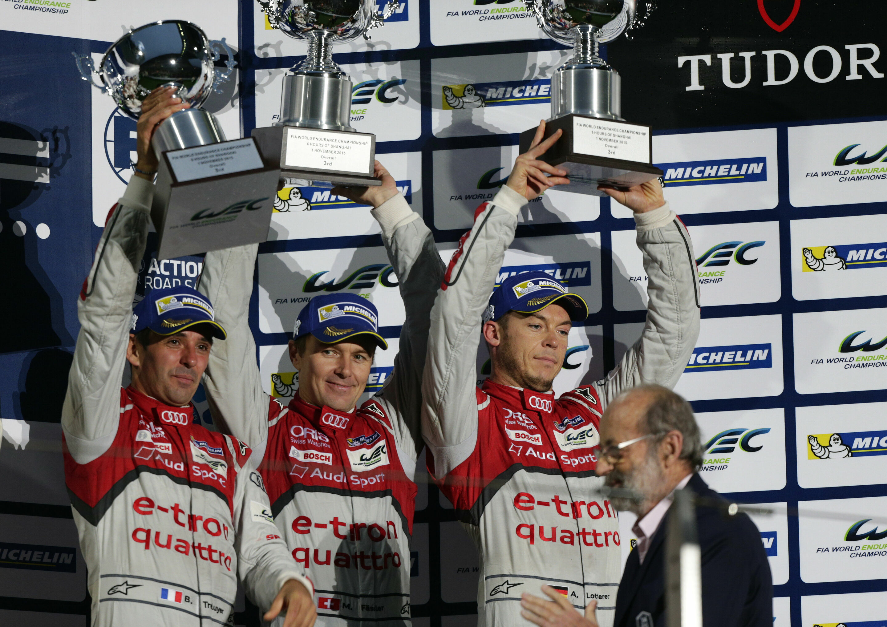 WEC Shanghai 2015 - Benoît Tréluyer, Marcel Fässler, André Lotterer