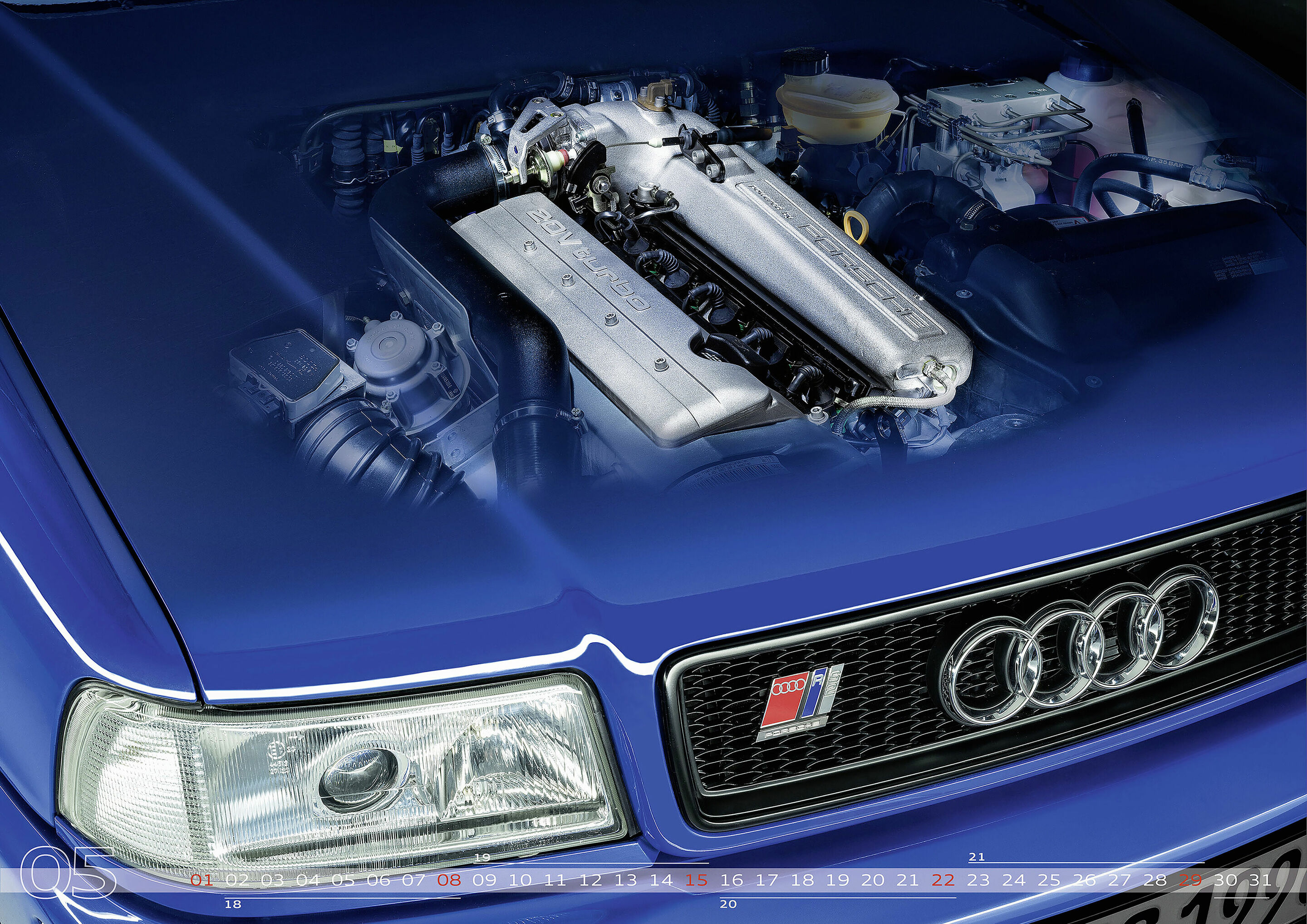 Der neue Kalender von Audi Tradition - Audi Tradition Kalender 2016 „Was uns bewegt“: Audi RS2