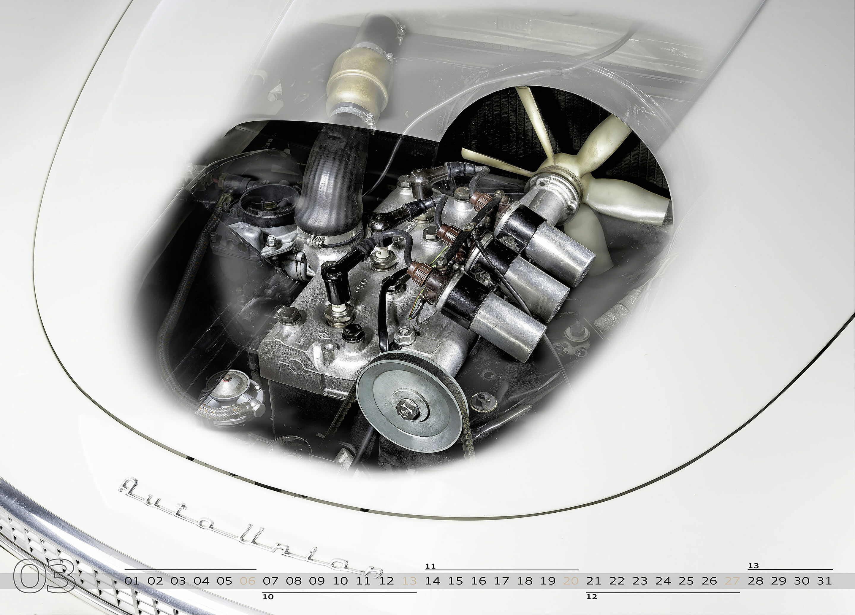 Der neue Kalender von Audi Tradition - Audi Tradition Kalender 2016 „Was uns bewegt“: Auto Union 1000 Sp