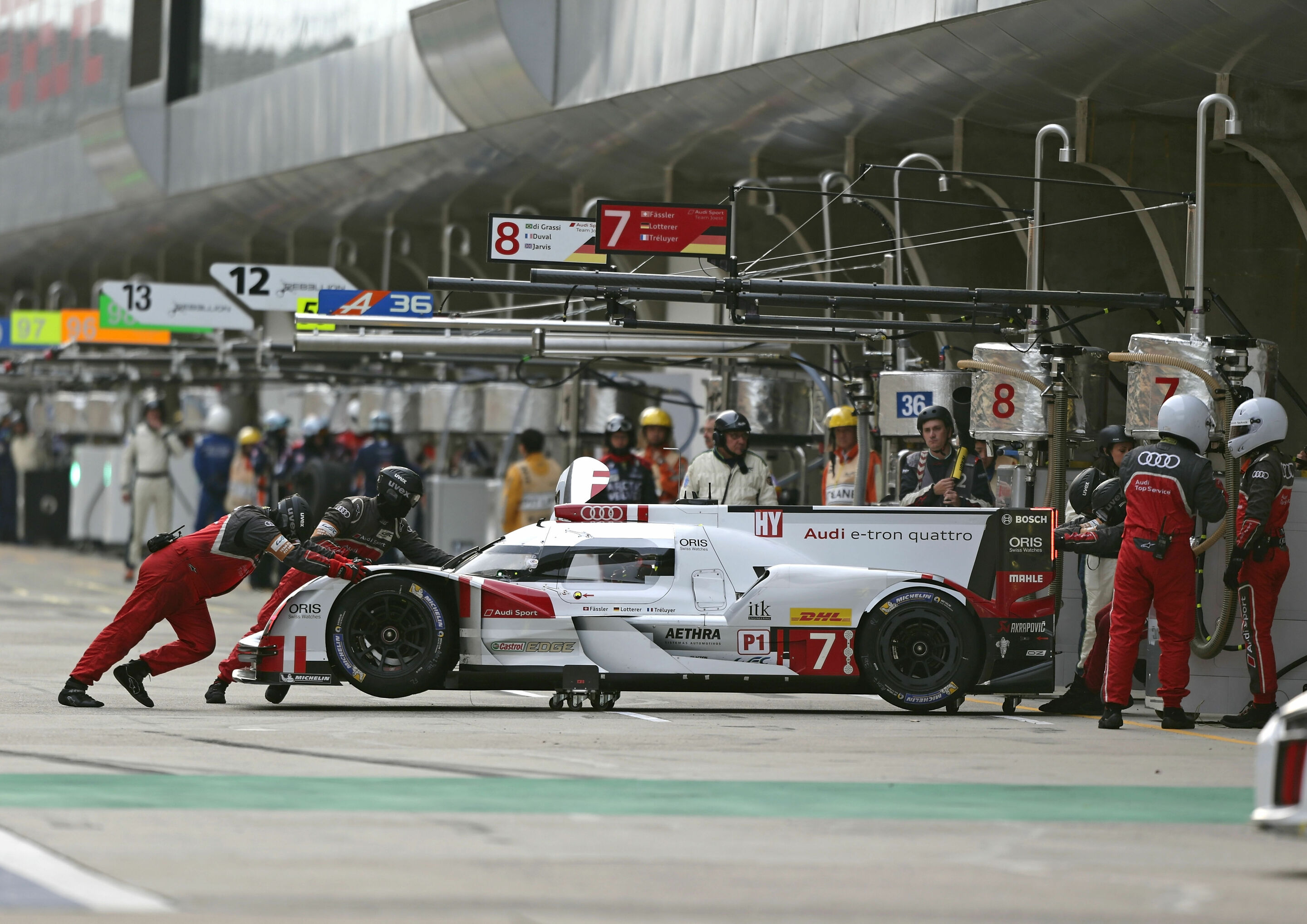 WEC Shanghai 2015 - Audi R18 e-tron quattro #7 (Audi Sport Team Joest), Marcel Fässler, André Lotterer, Benoît Tréluyer